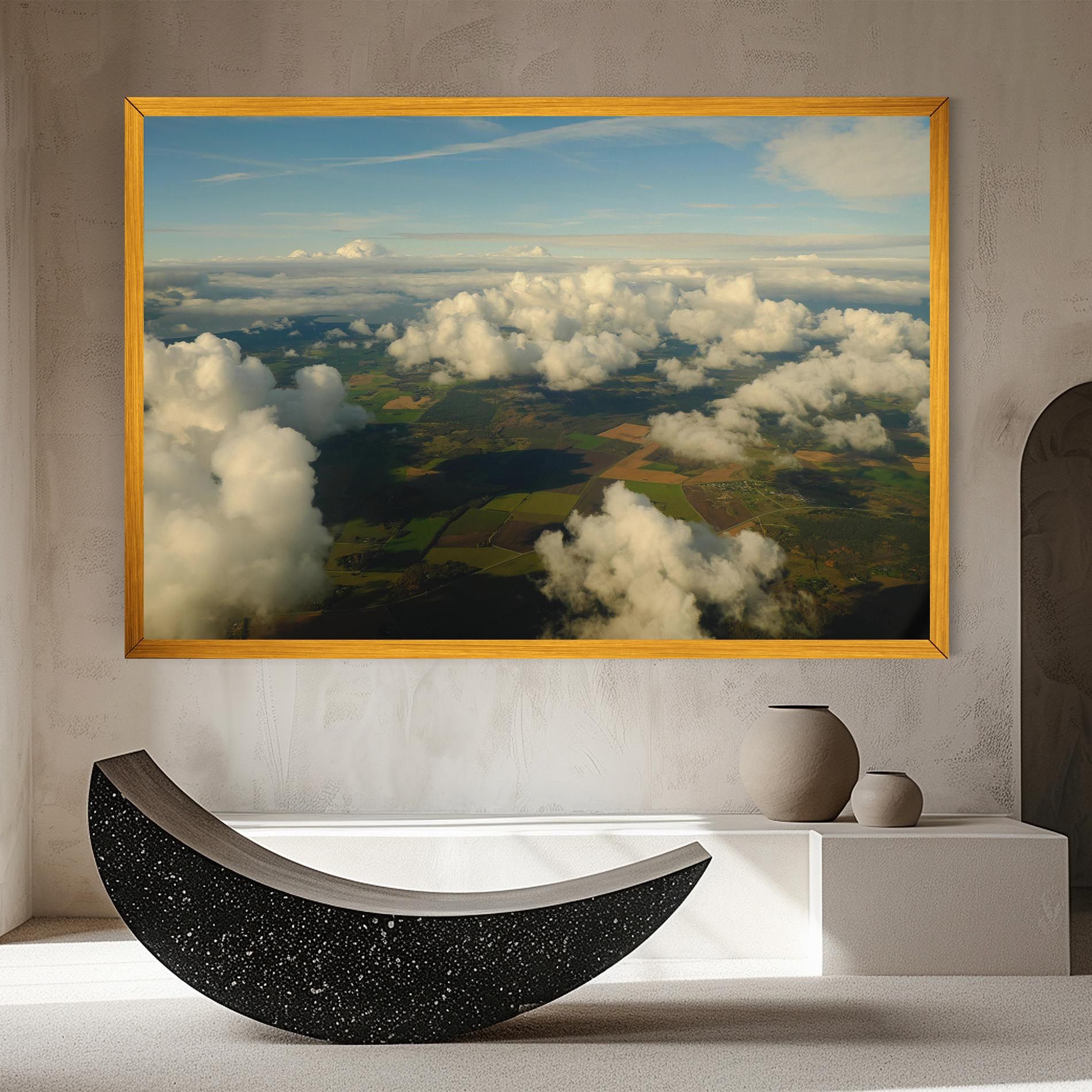 Clouds View From Plane mockup 8