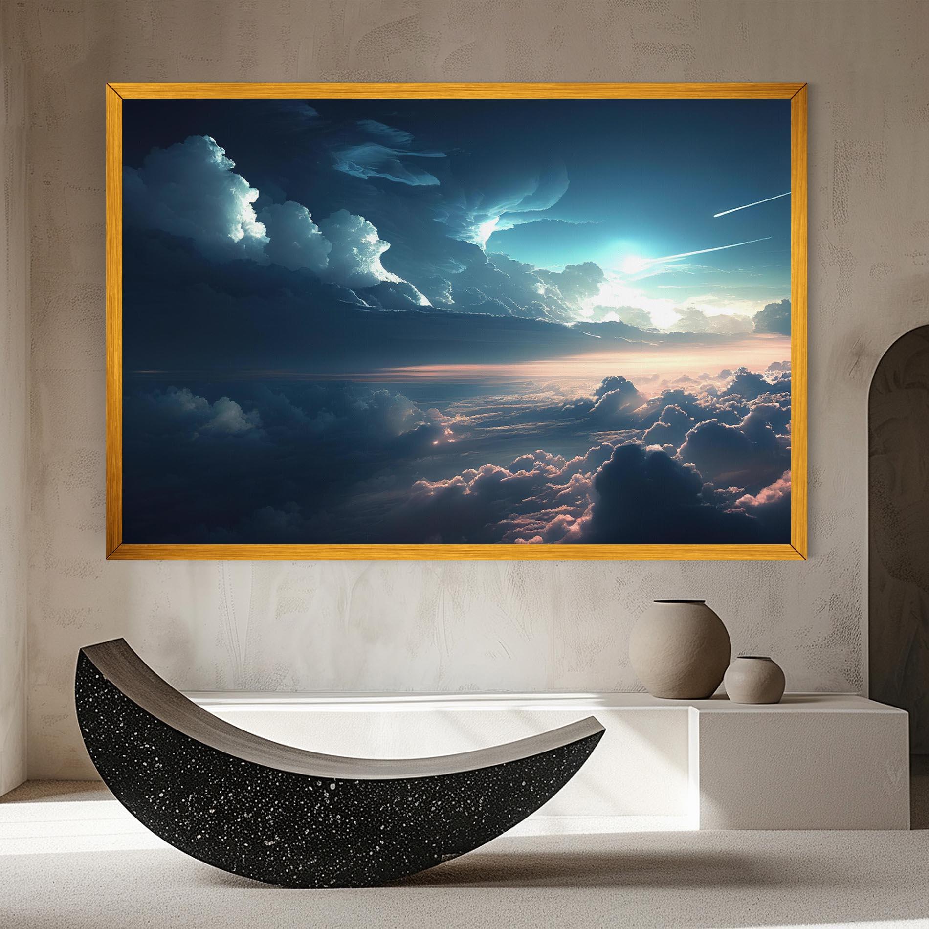 Vászonkép Dark Clouds mockup 8