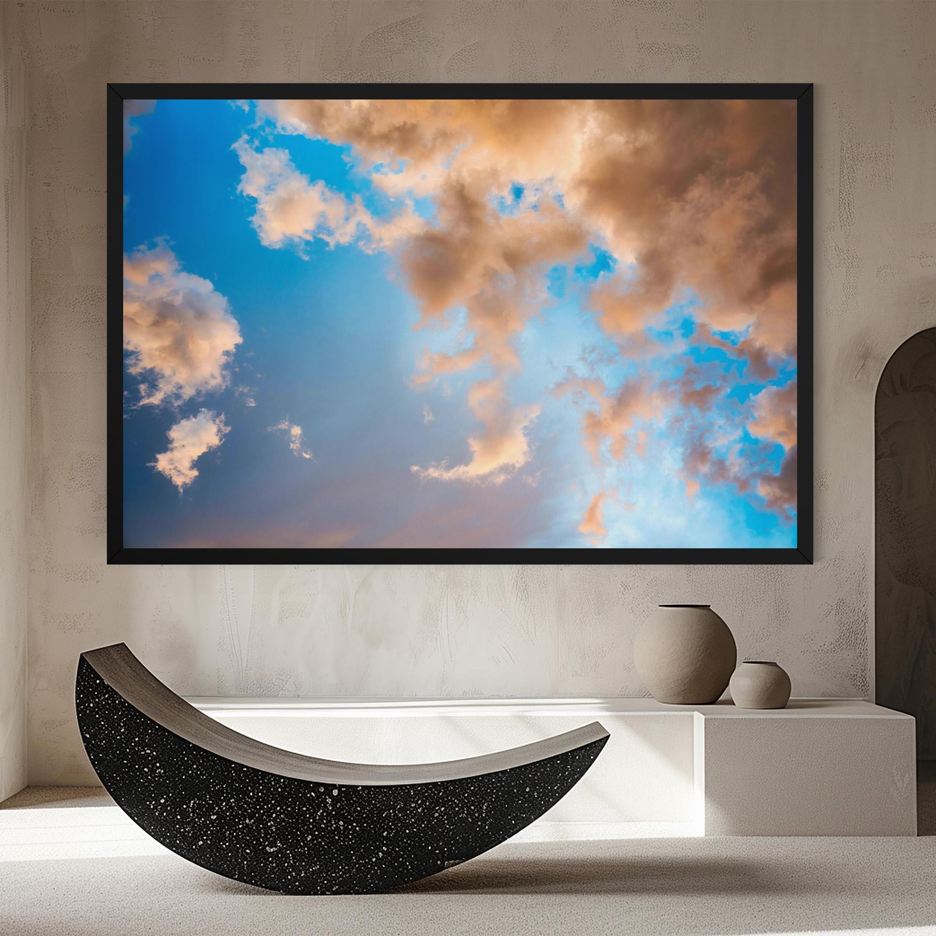 Vászonkép Clouds Blue Sky mockup 8