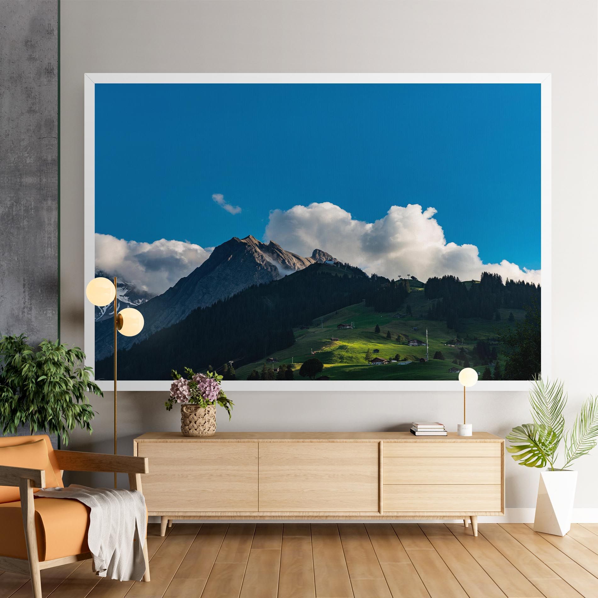 Beautiful Mountain Cloud View mockup 9