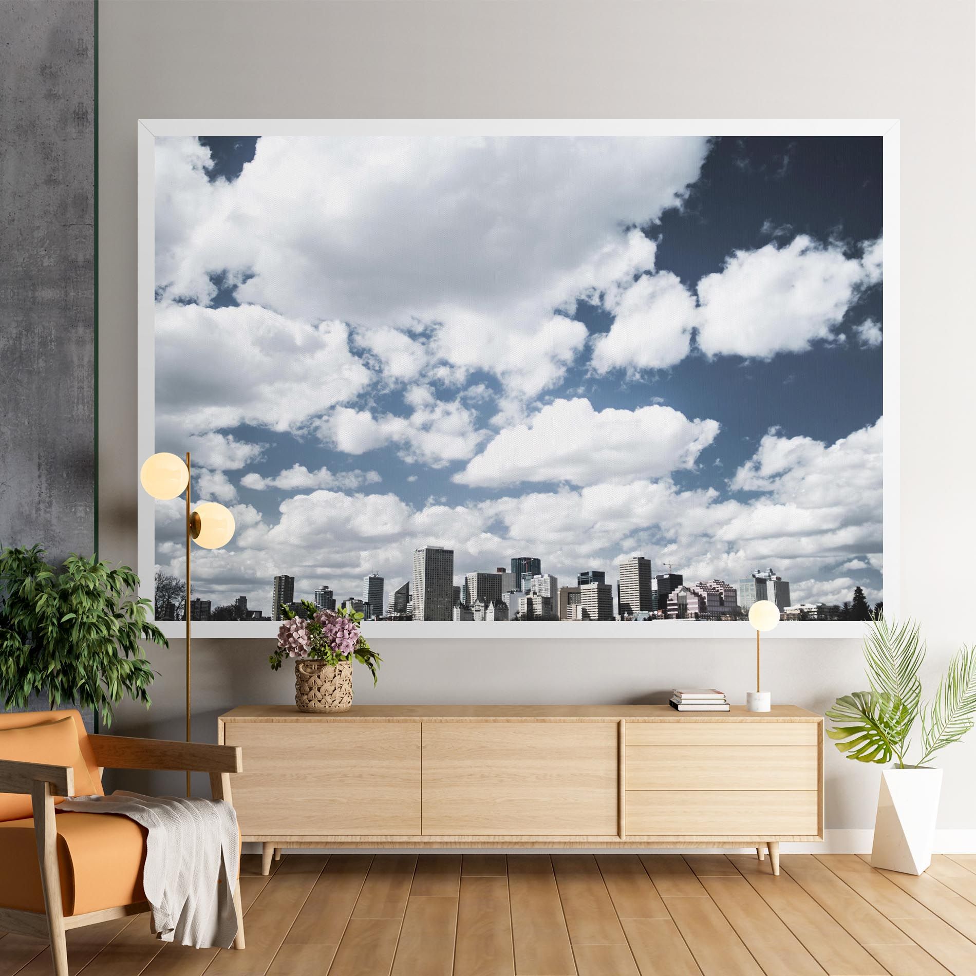 Clouds Over City mockup 9