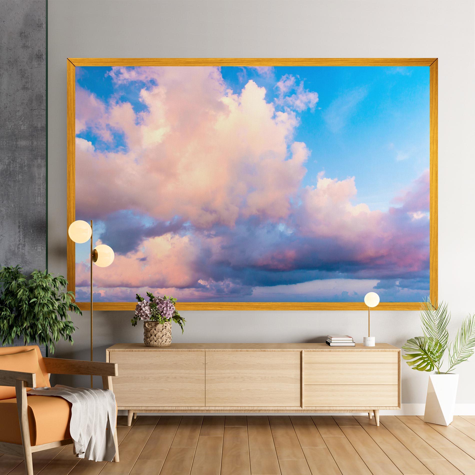 Vászonkép Dreamy Pink Clouds mockup 9