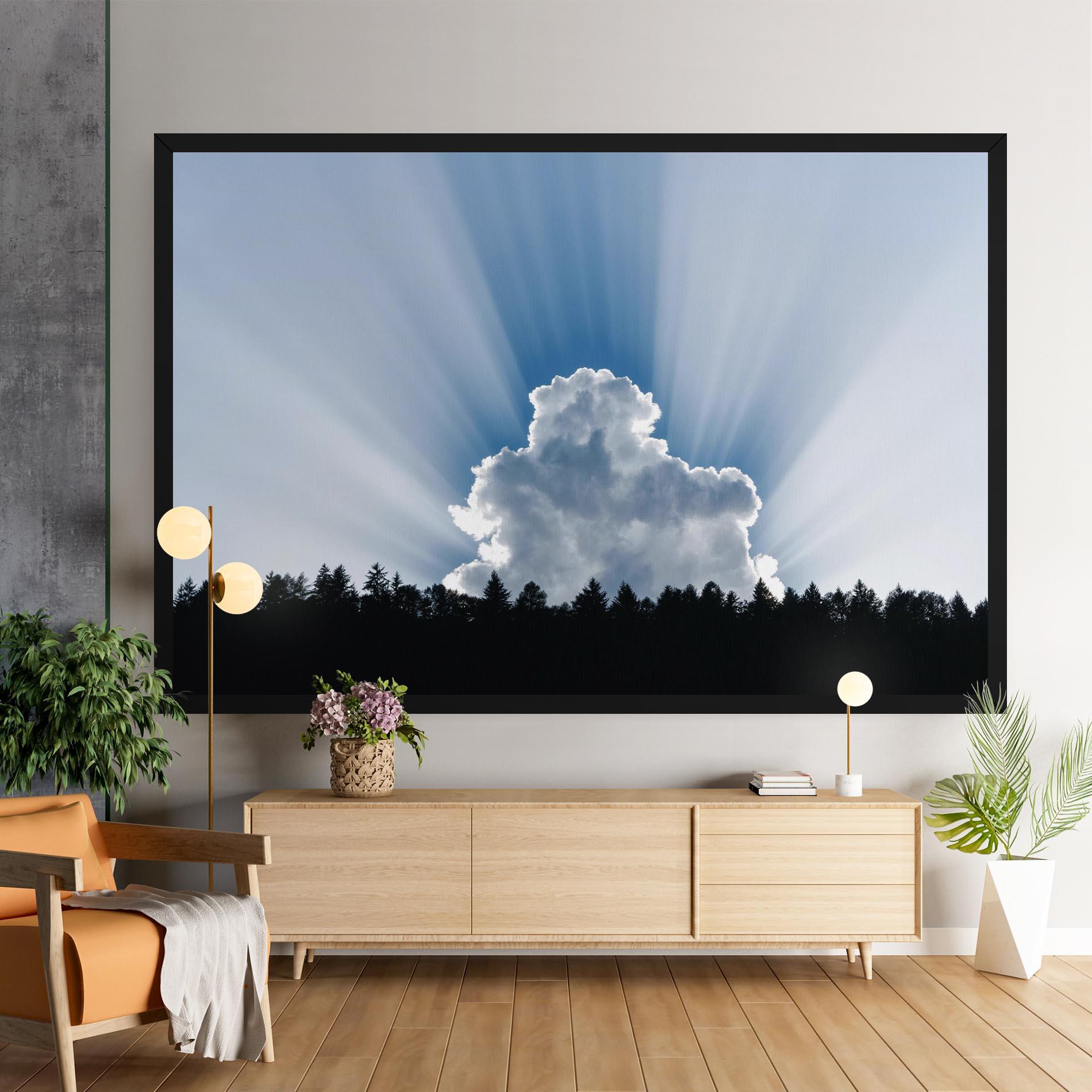 Vászonkép Big White Cloud Light mockup 9