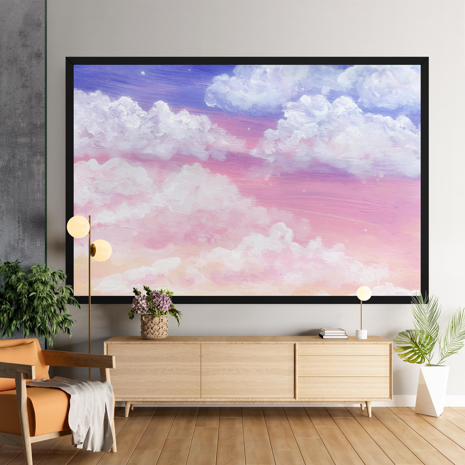 Vászonkép Cloud Paint Texture mockup 9