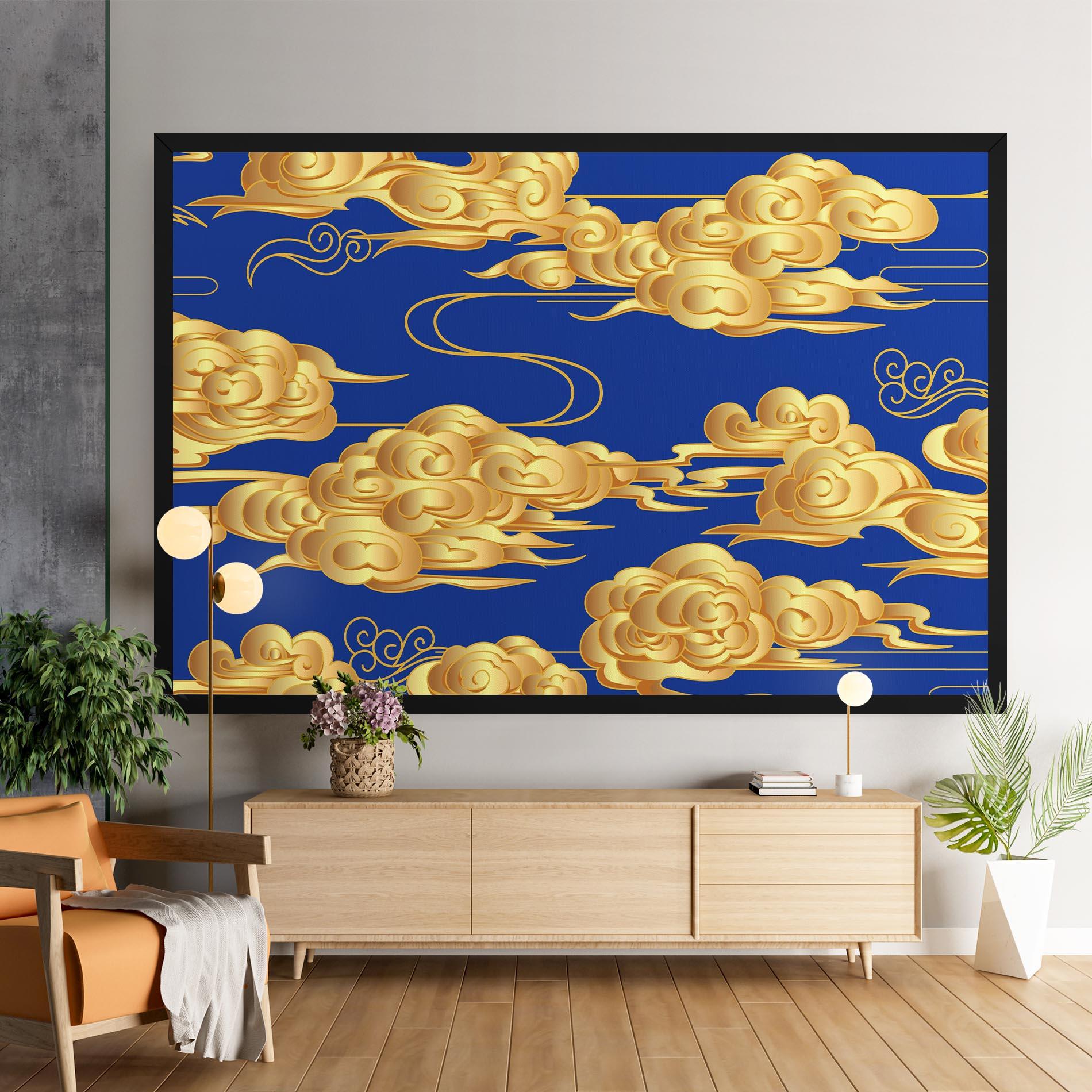 Vászonkép Gold Clouds mockup 9