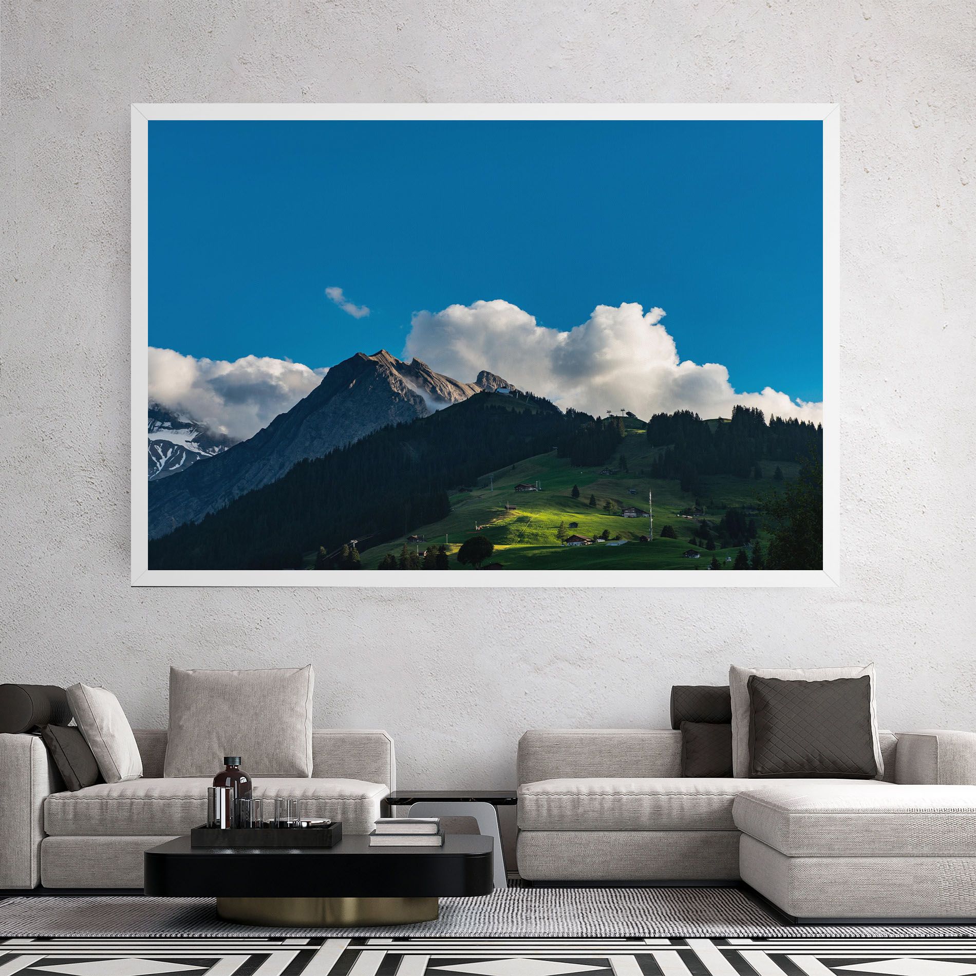Beautiful Mountain Cloud View mockup 2