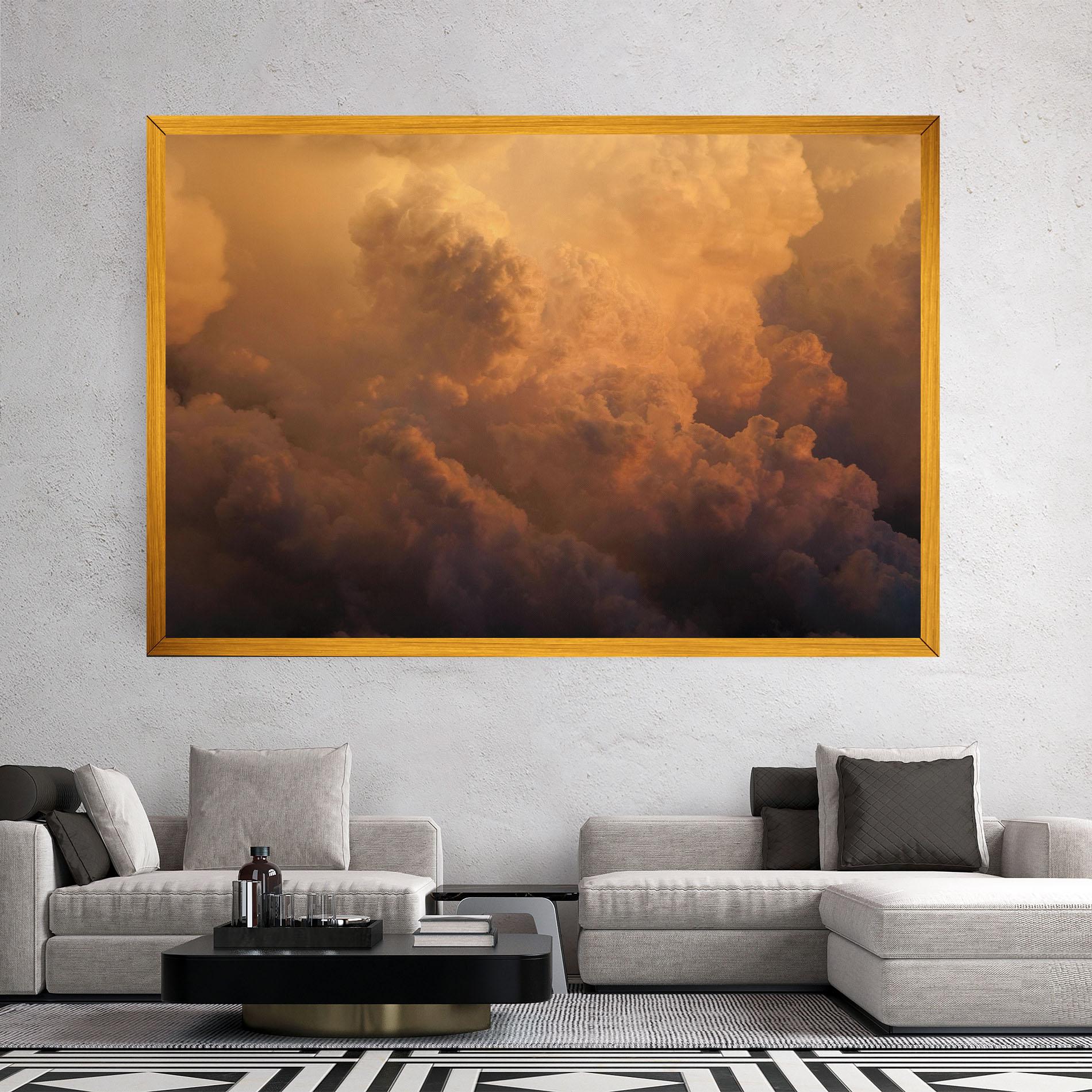 Vászonkép Brown Orange Clouds mockup 2