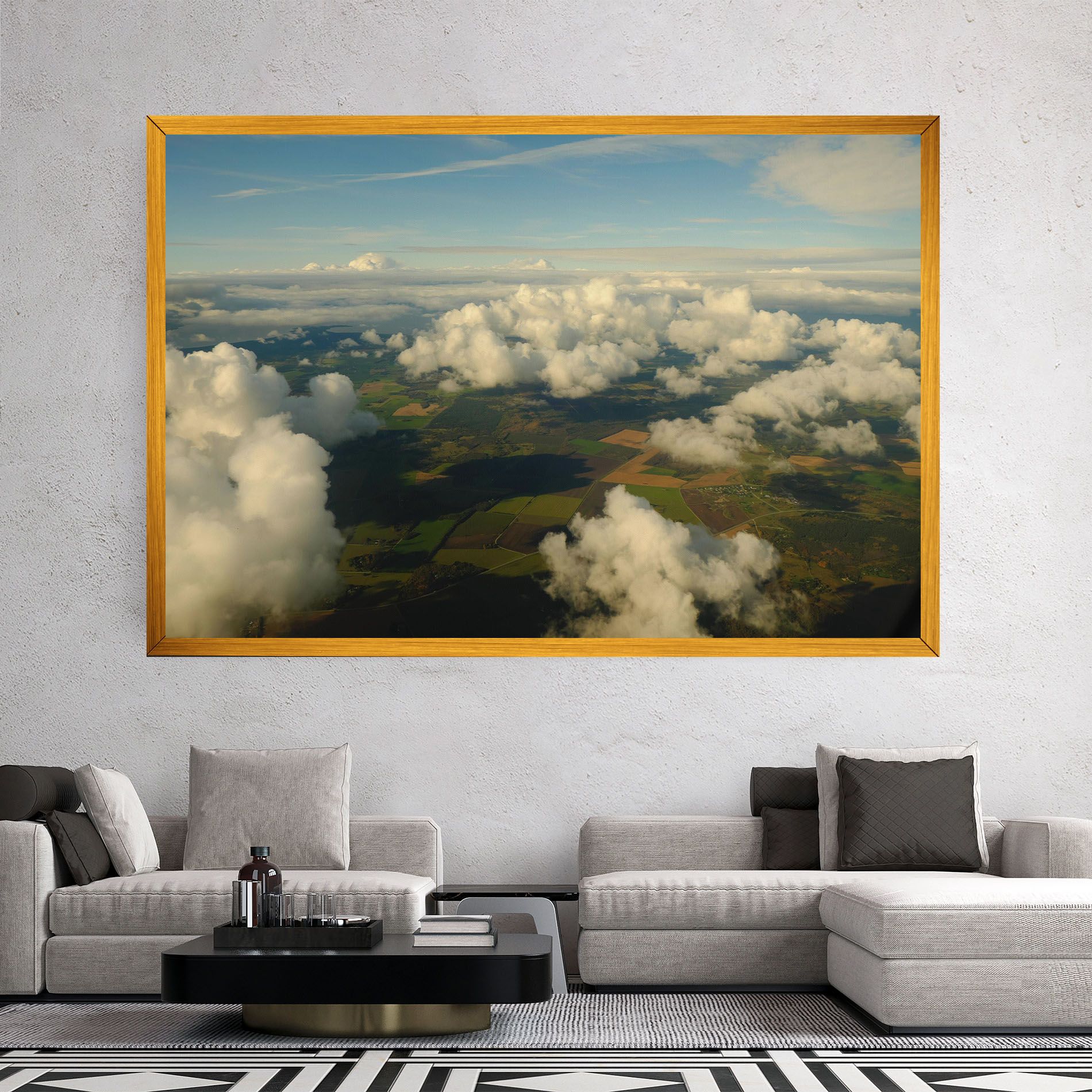 Clouds View From Plane mockup 2