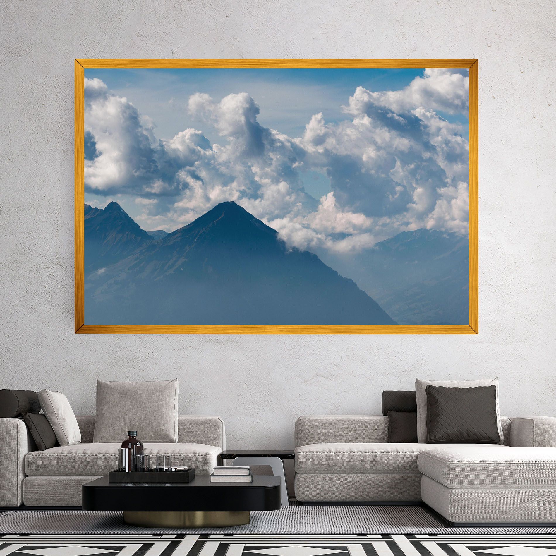 Cloudy View Mountain mockup 2