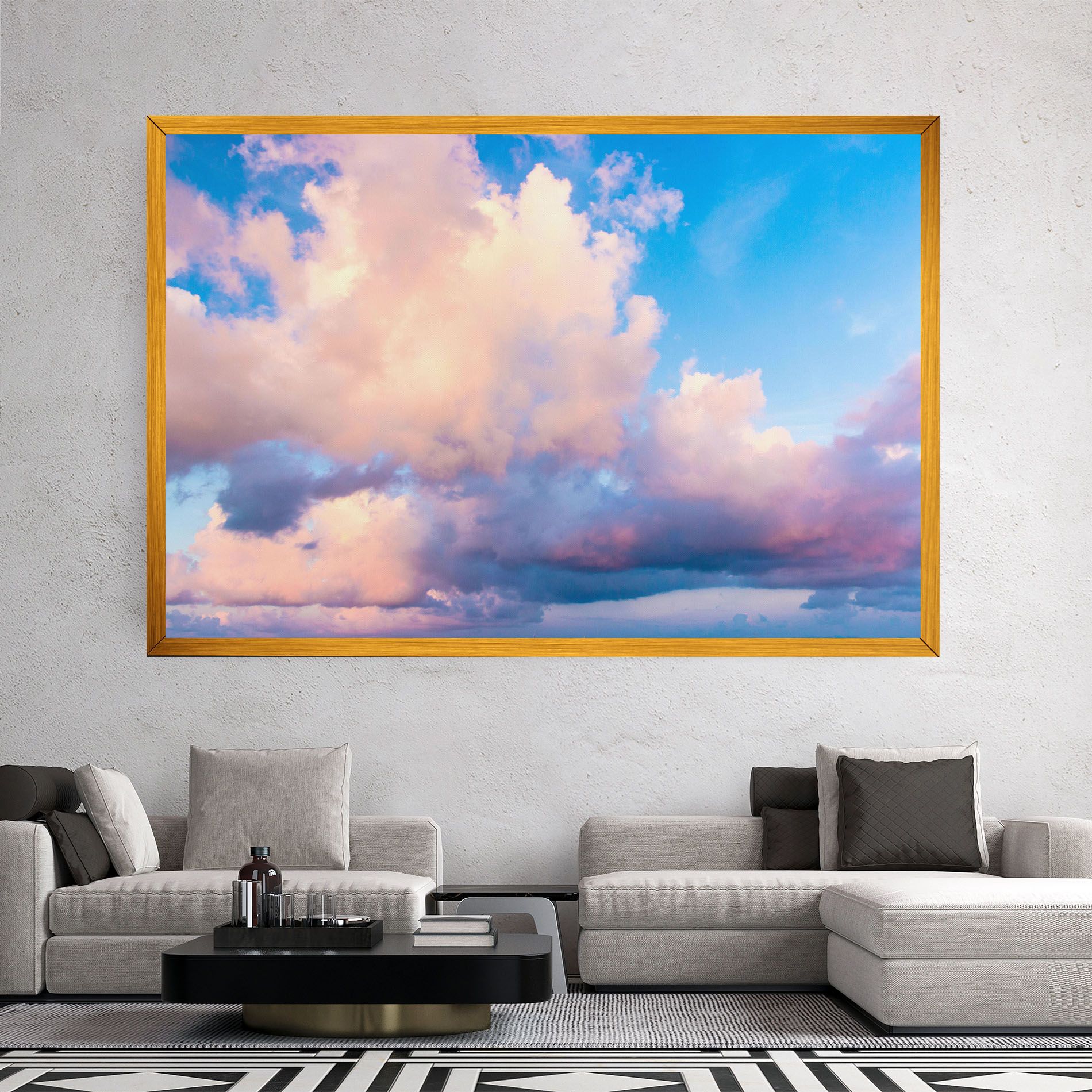 Dreamy Pink Clouds mockup 2
