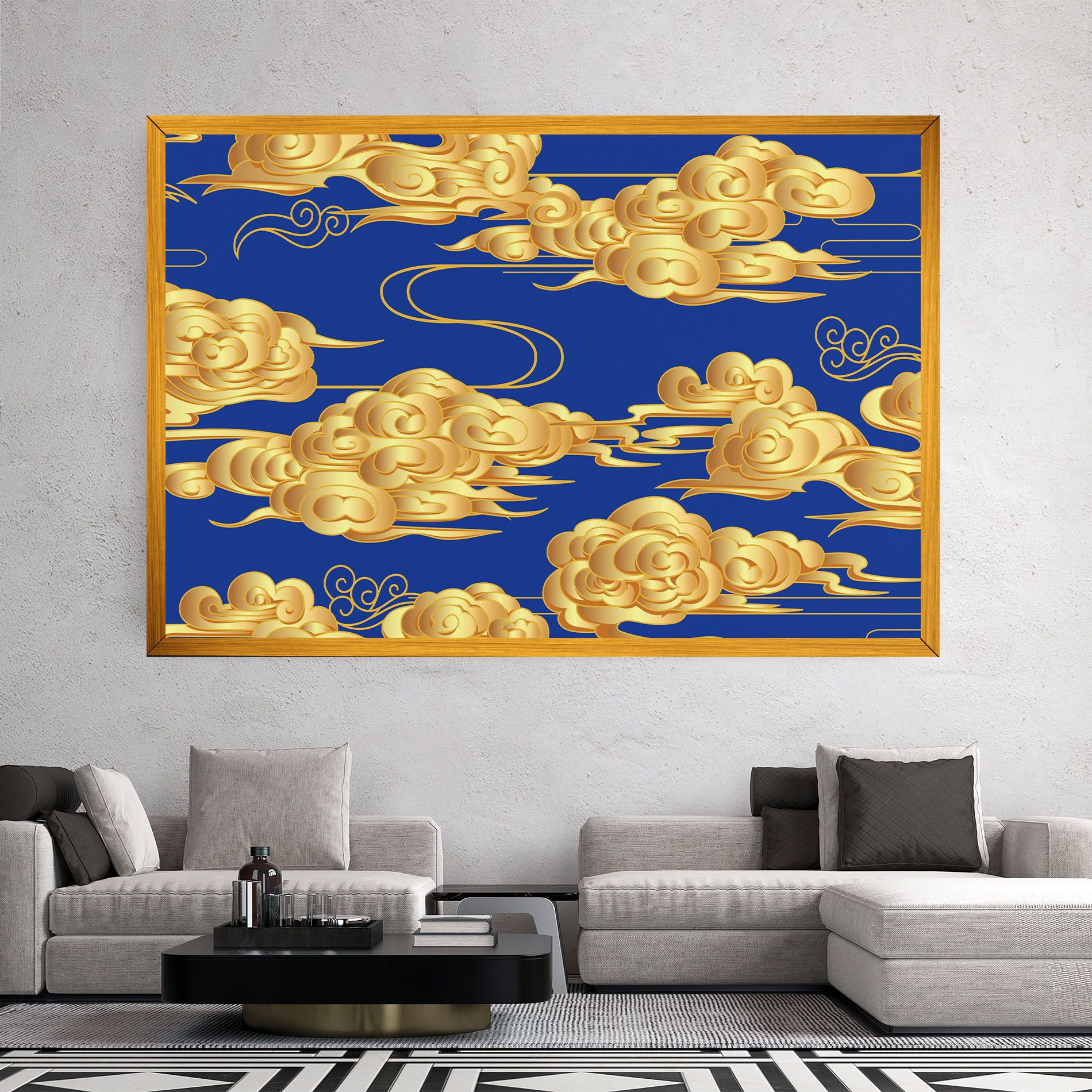 Gold Clouds mockup 2
