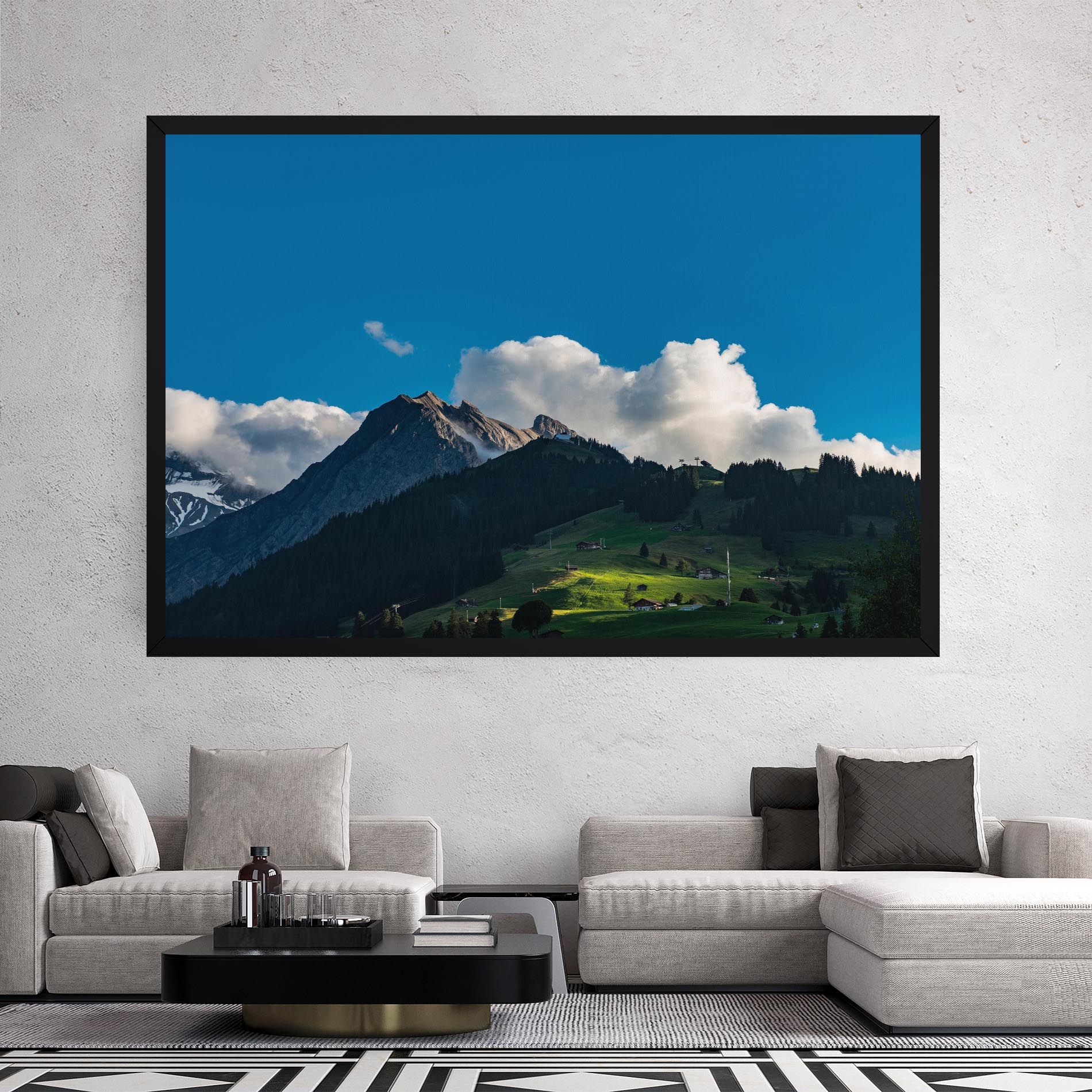 Beautiful Mountain Cloud View mockup 2