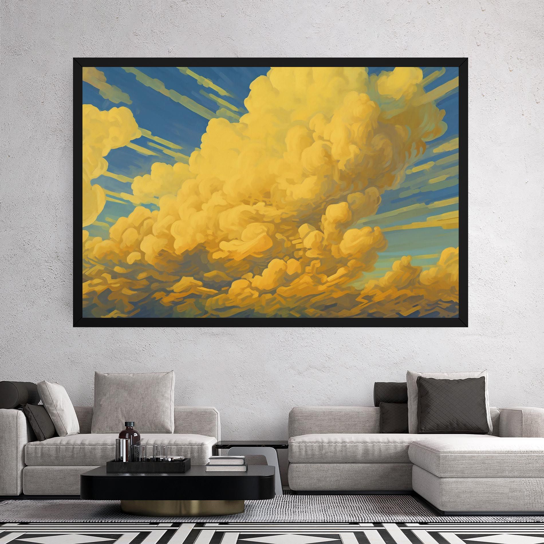 Big Yellow Cloud Art mockup 2