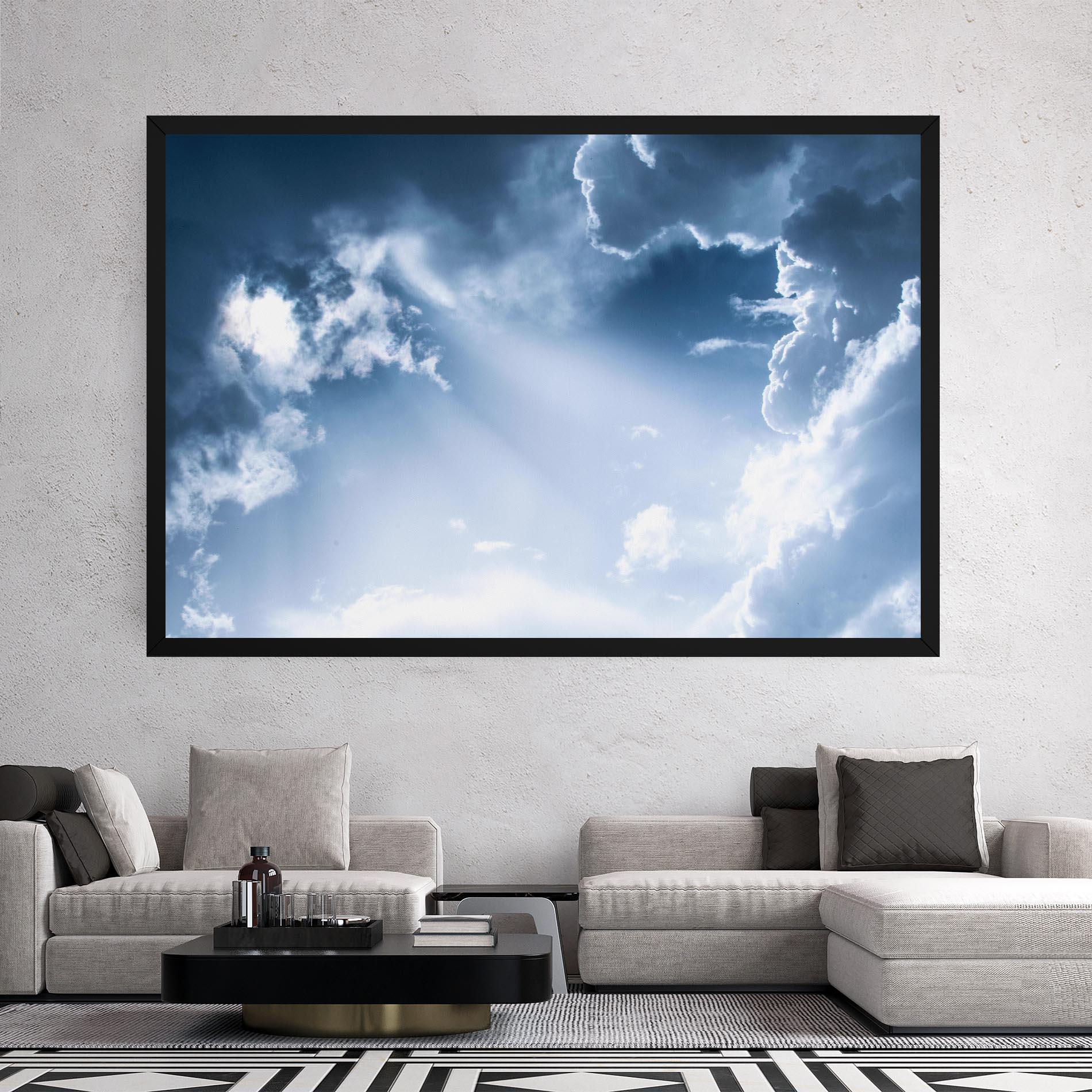 Vászonkép Dark Blue Sky mockup 2