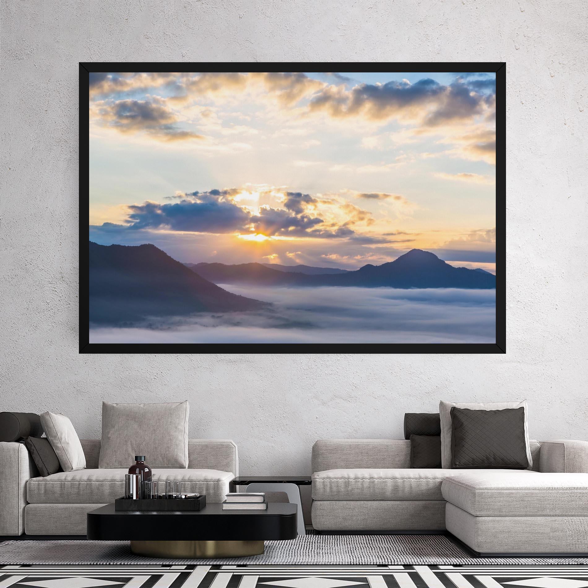 Vászonkép Fantastic Clouds mockup 2