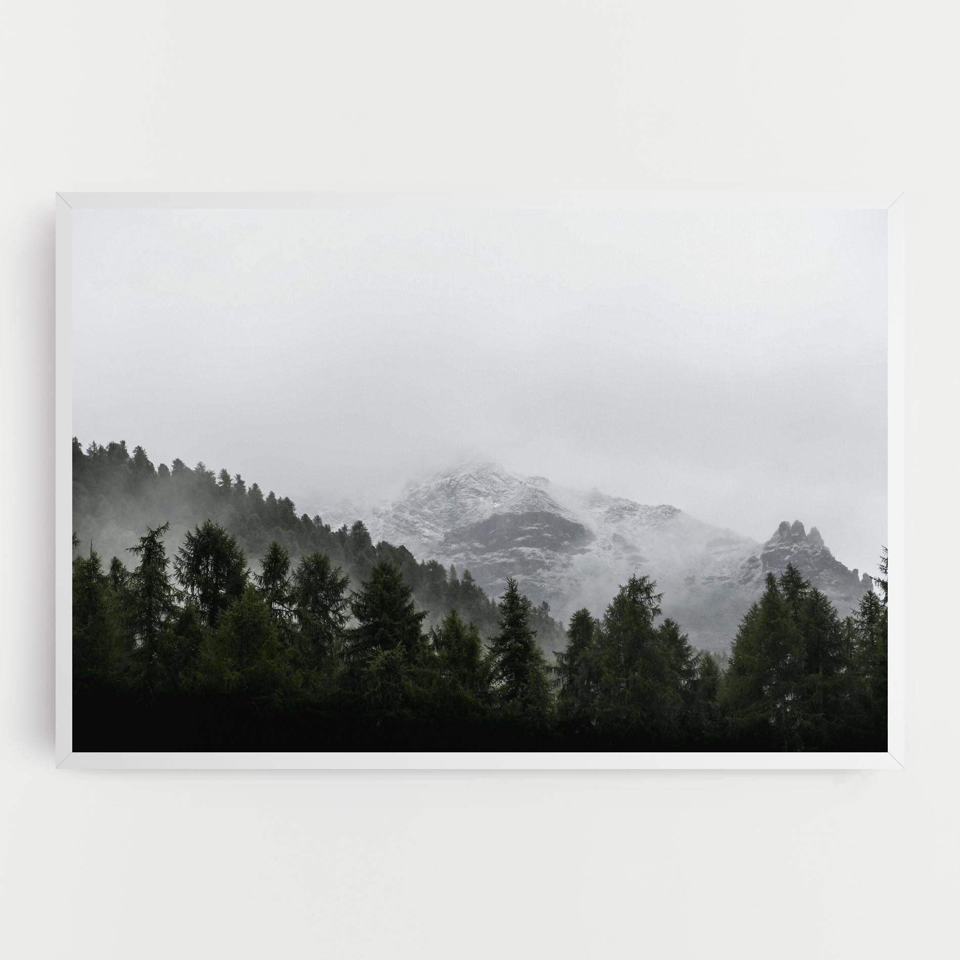 Foggy Mountain Forest mockup 0