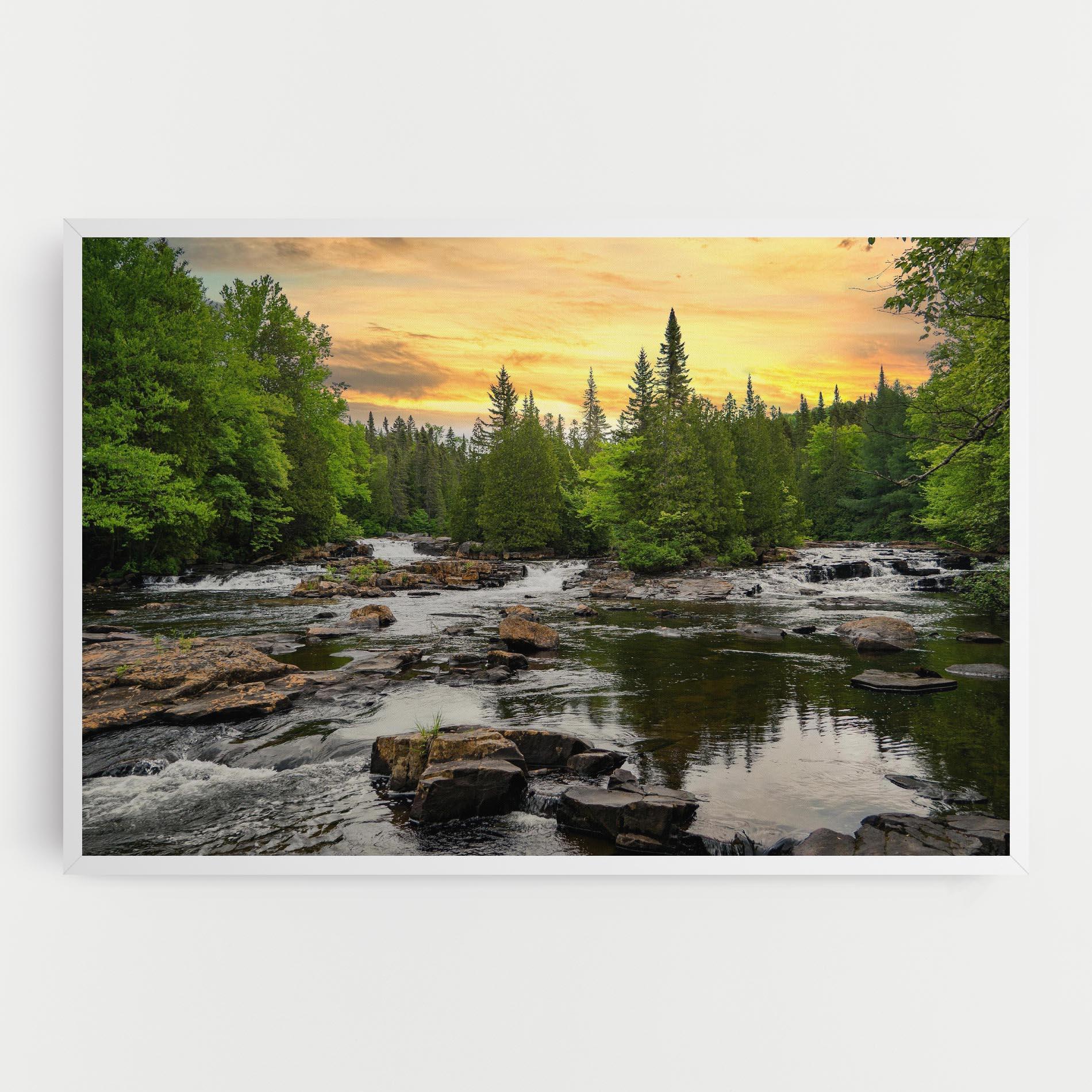 Vászonkép Small River Forest mockup 0