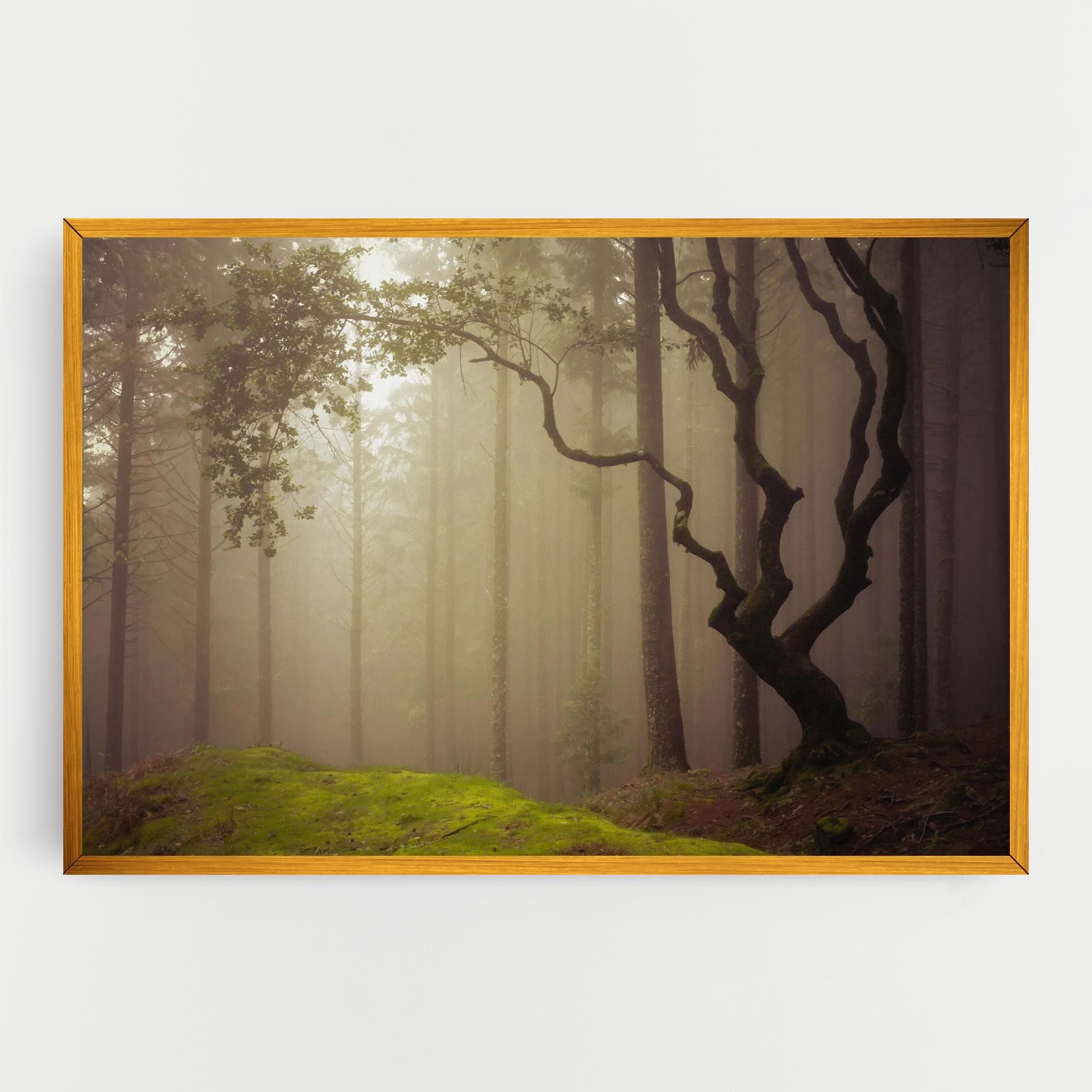 Foggy Tree Art mockup 0