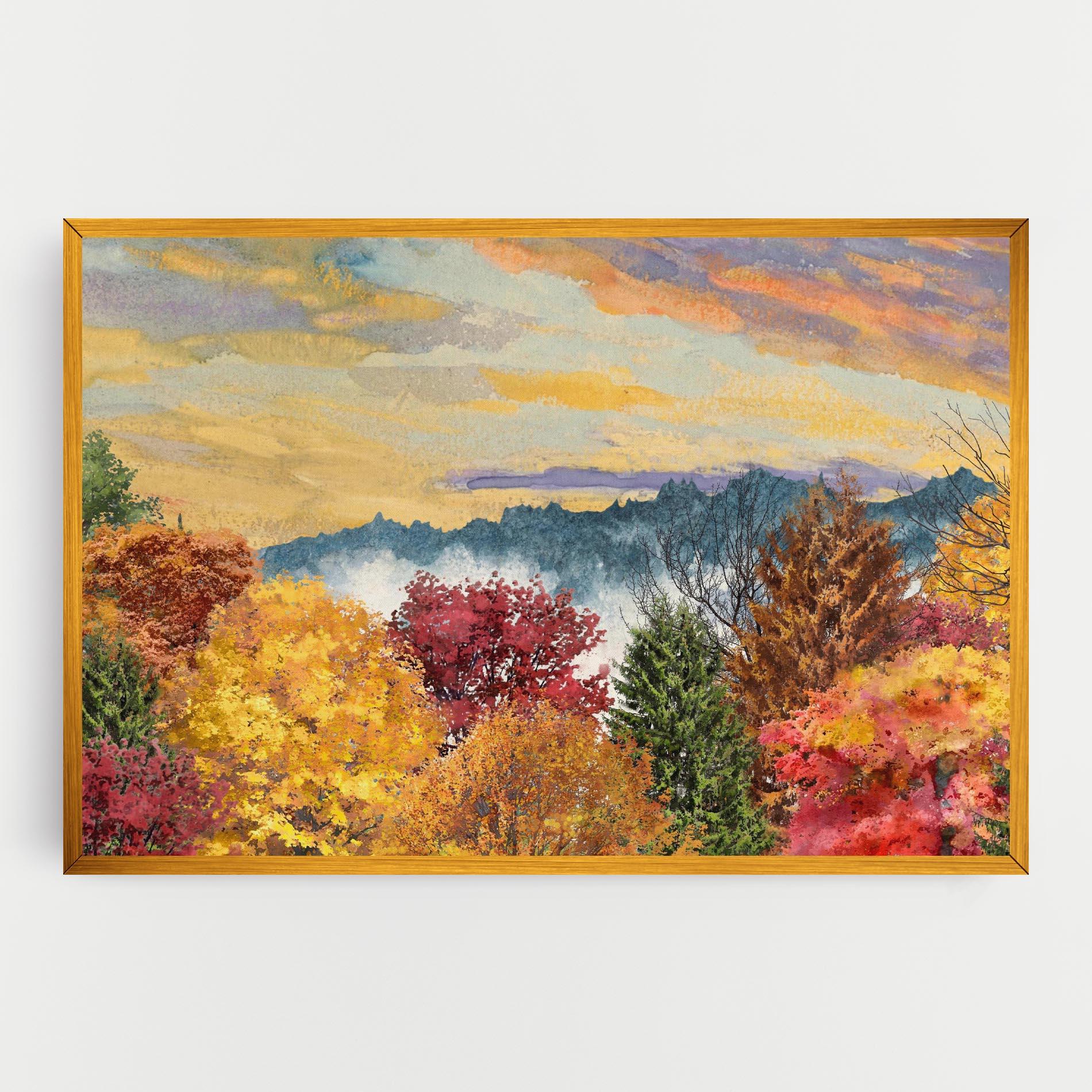 Vászonkép Mix Color Trees mockup 0