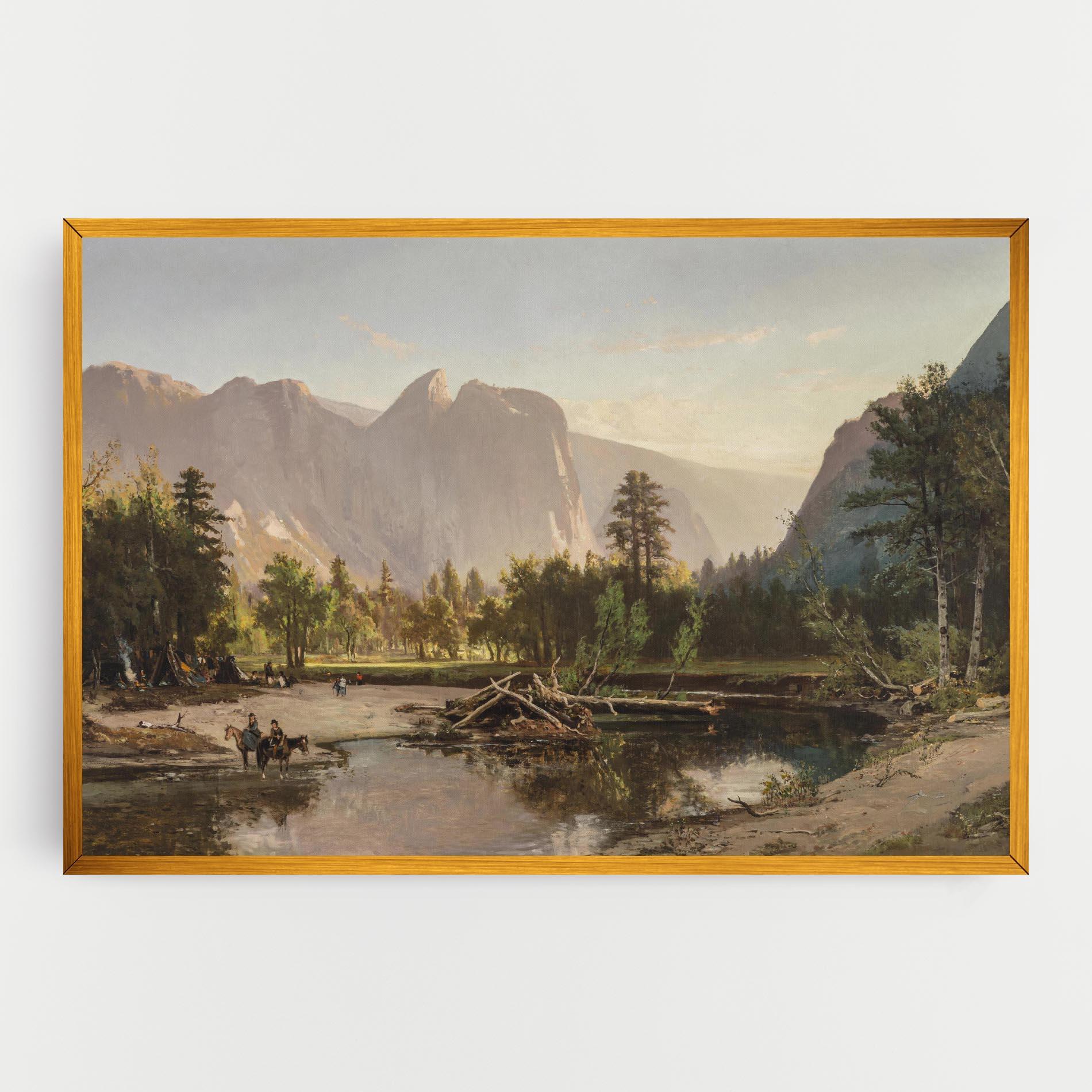 Vászonkép Small Lake Forest mockup 0