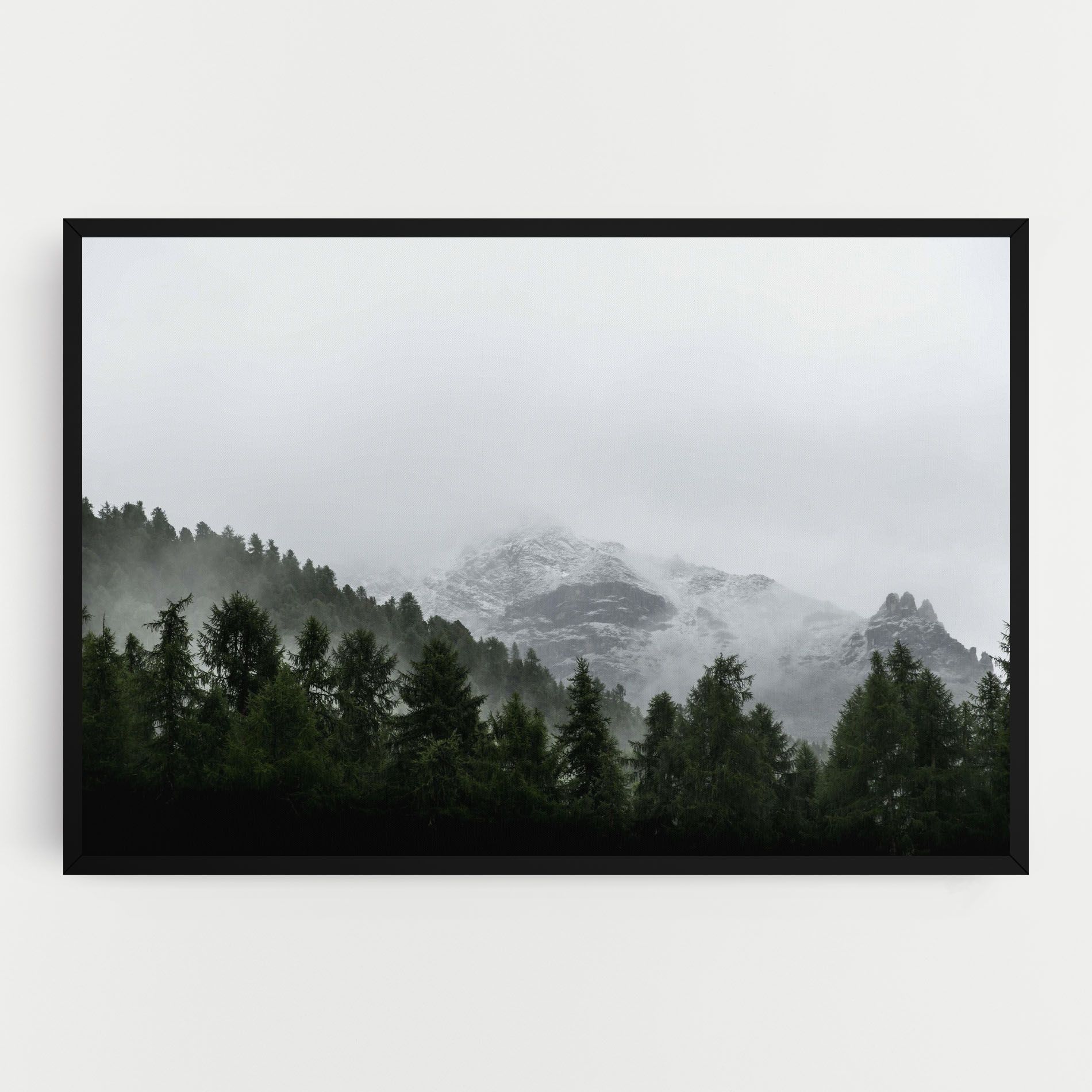 Foggy Mountain Forest mockup 0