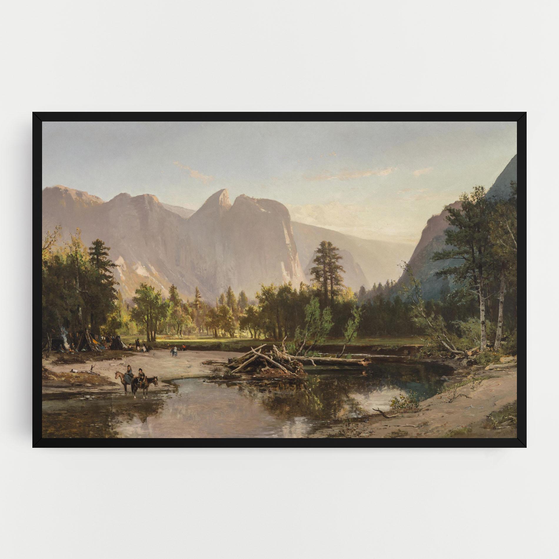 Vászonkép Small Lake Forest mockup 0