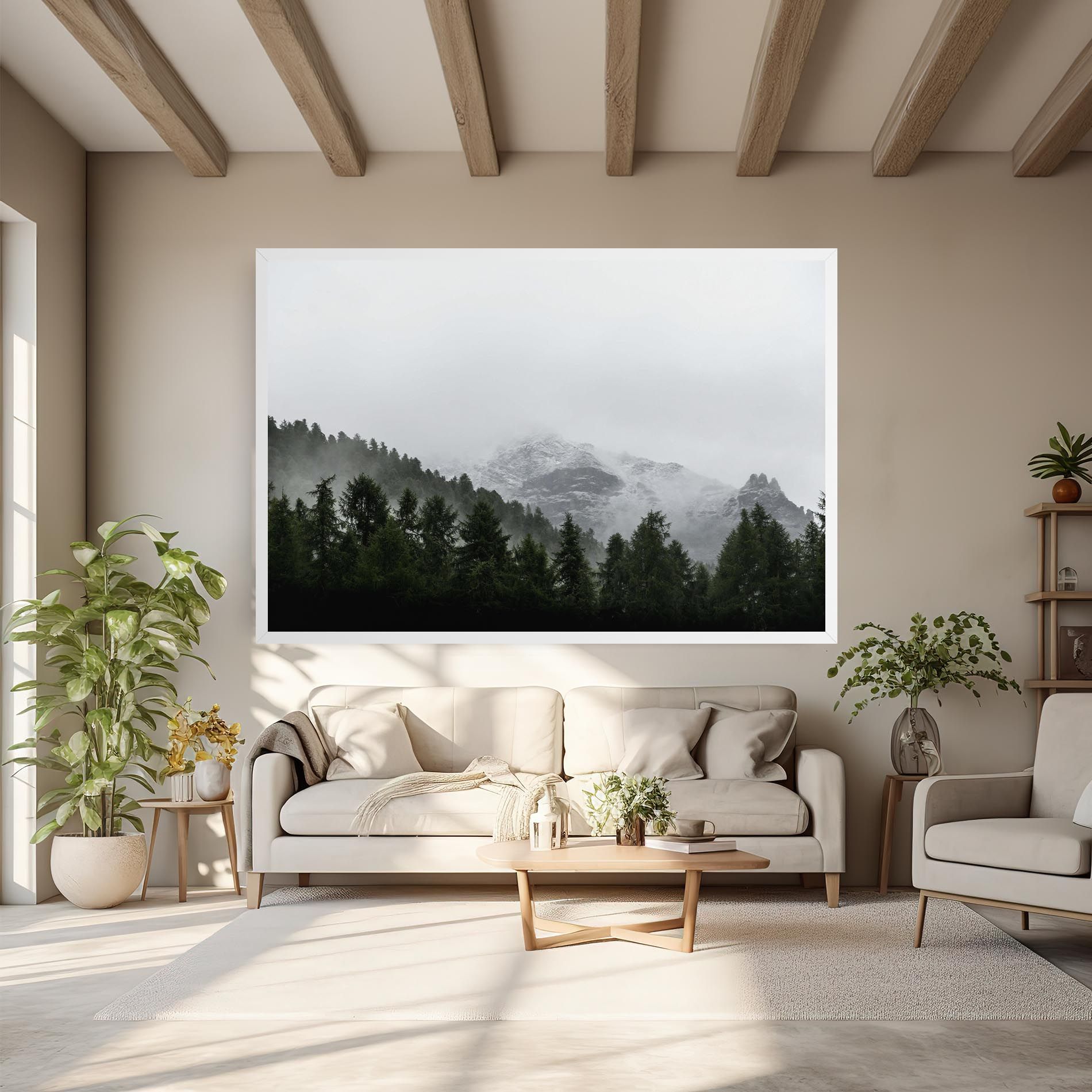 Foggy Mountain Forest mockup 6