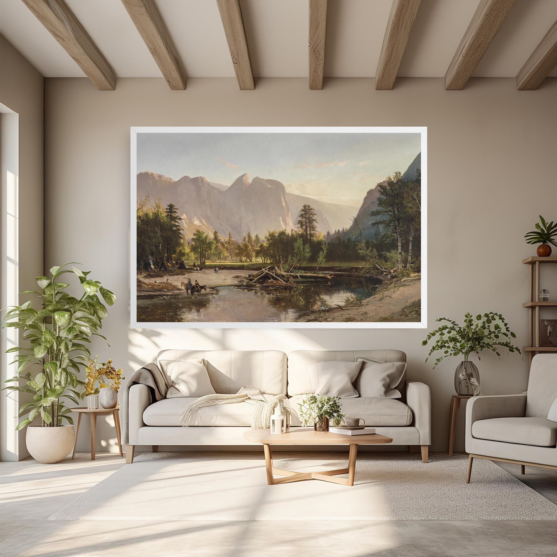 Vászonkép Small Lake Forest mockup 6
