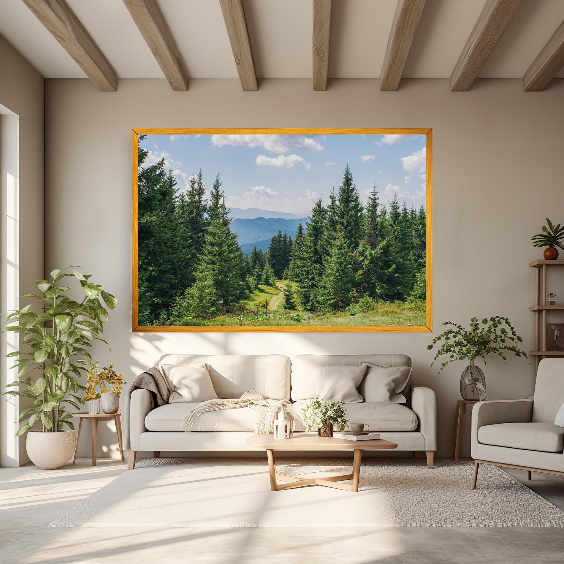 Vászonkép Carpathian Mountain mockup 6