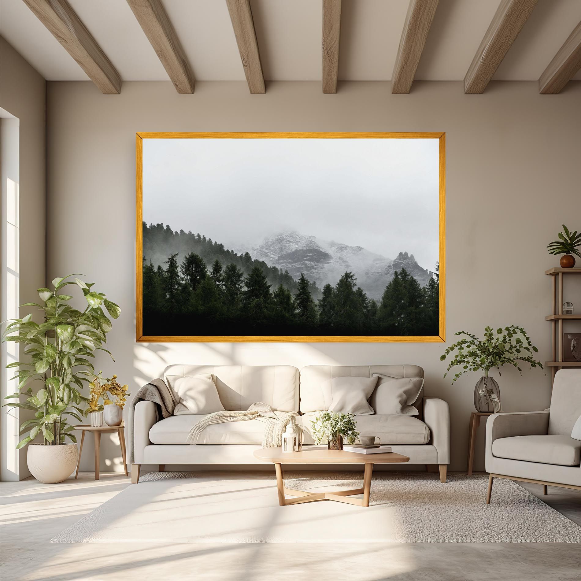 Foggy Mountain Forest mockup 6