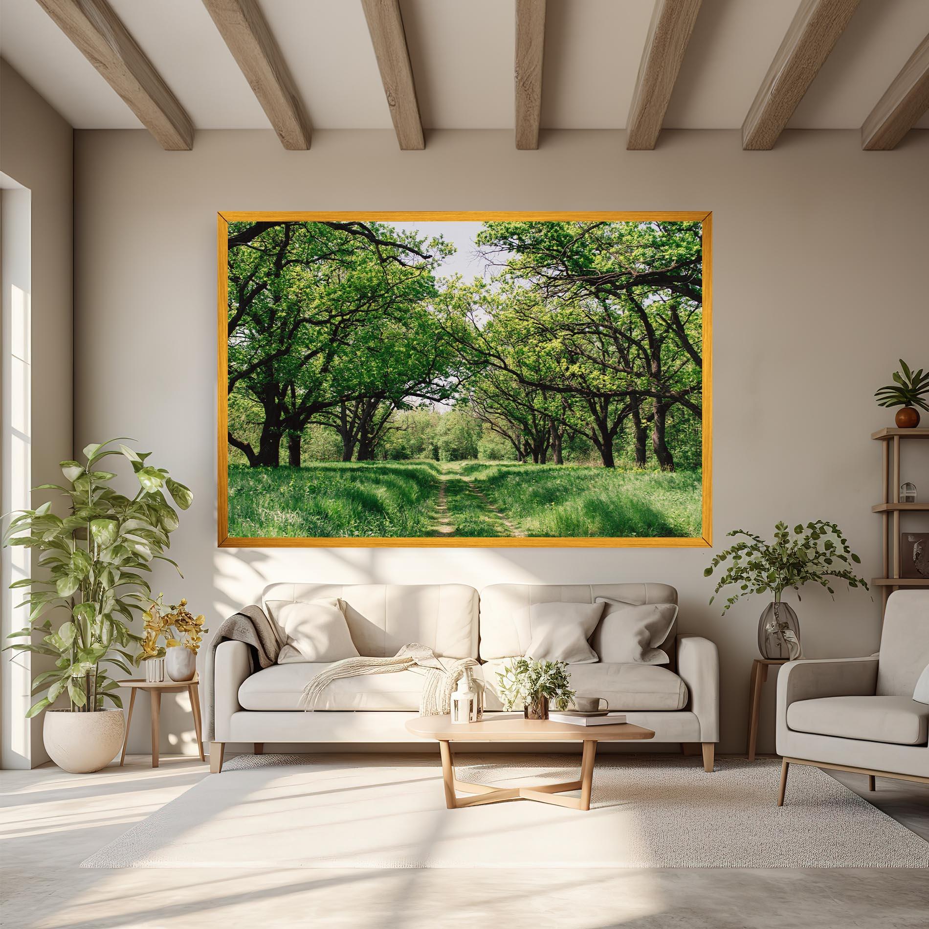 Vászonkép Forest Green Path mockup 6