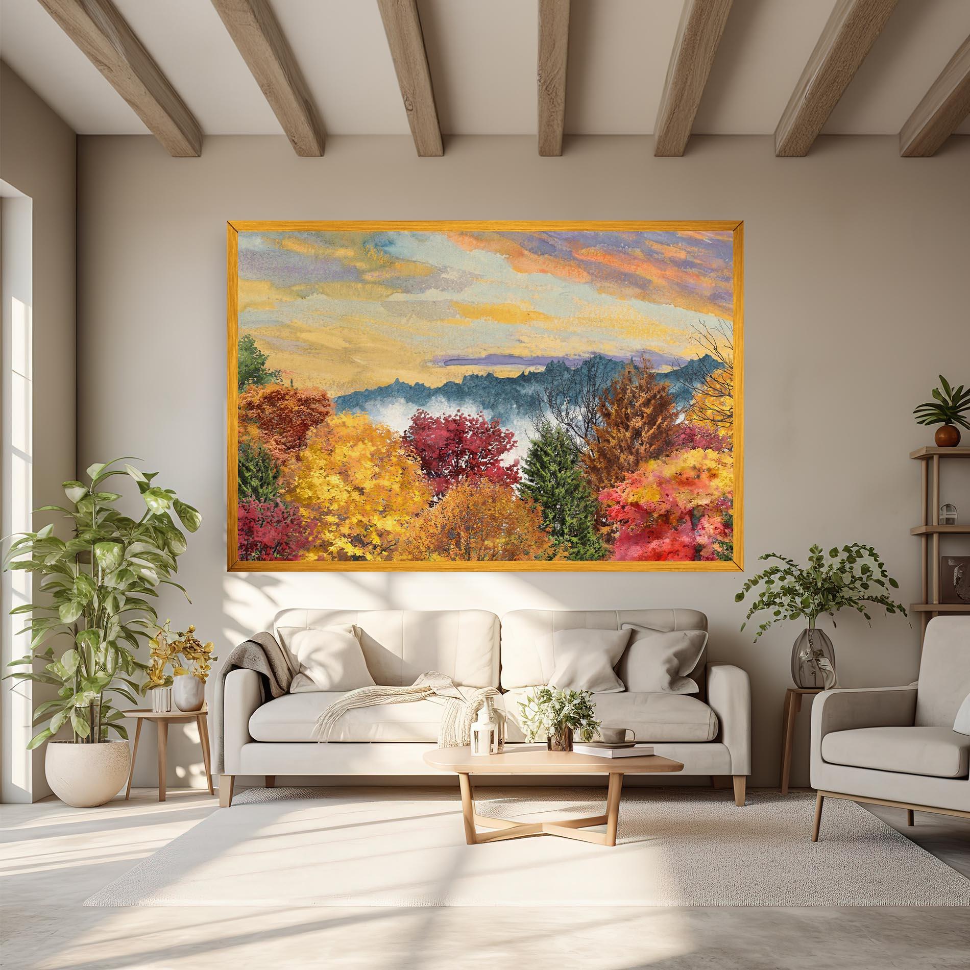 Vászonkép Mix Color Trees mockup 6