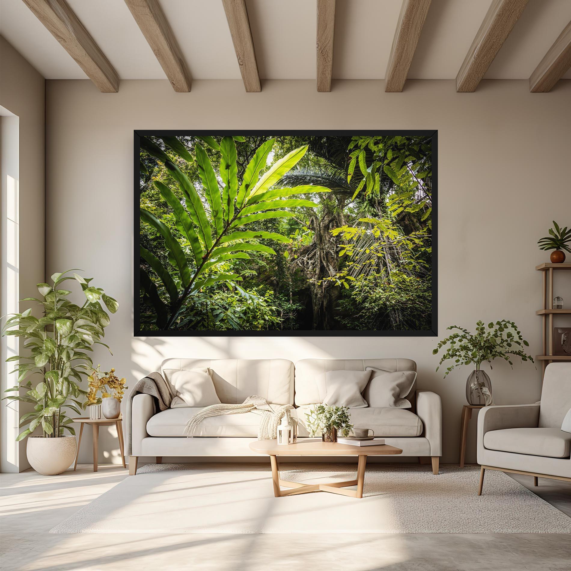 Vászonkép Big Leaf Forest mockup 6