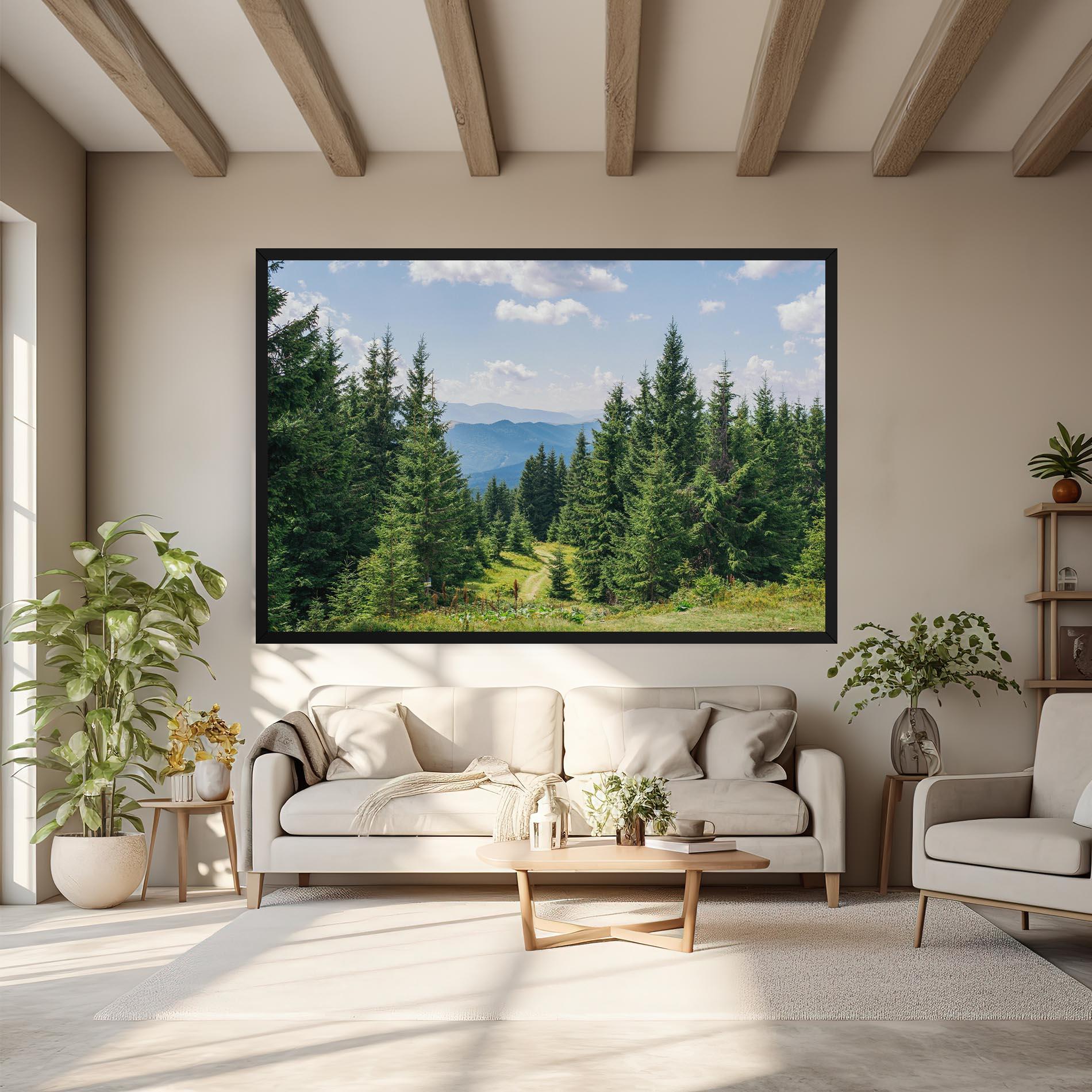 Vászonkép Carpathian Mountain mockup 6