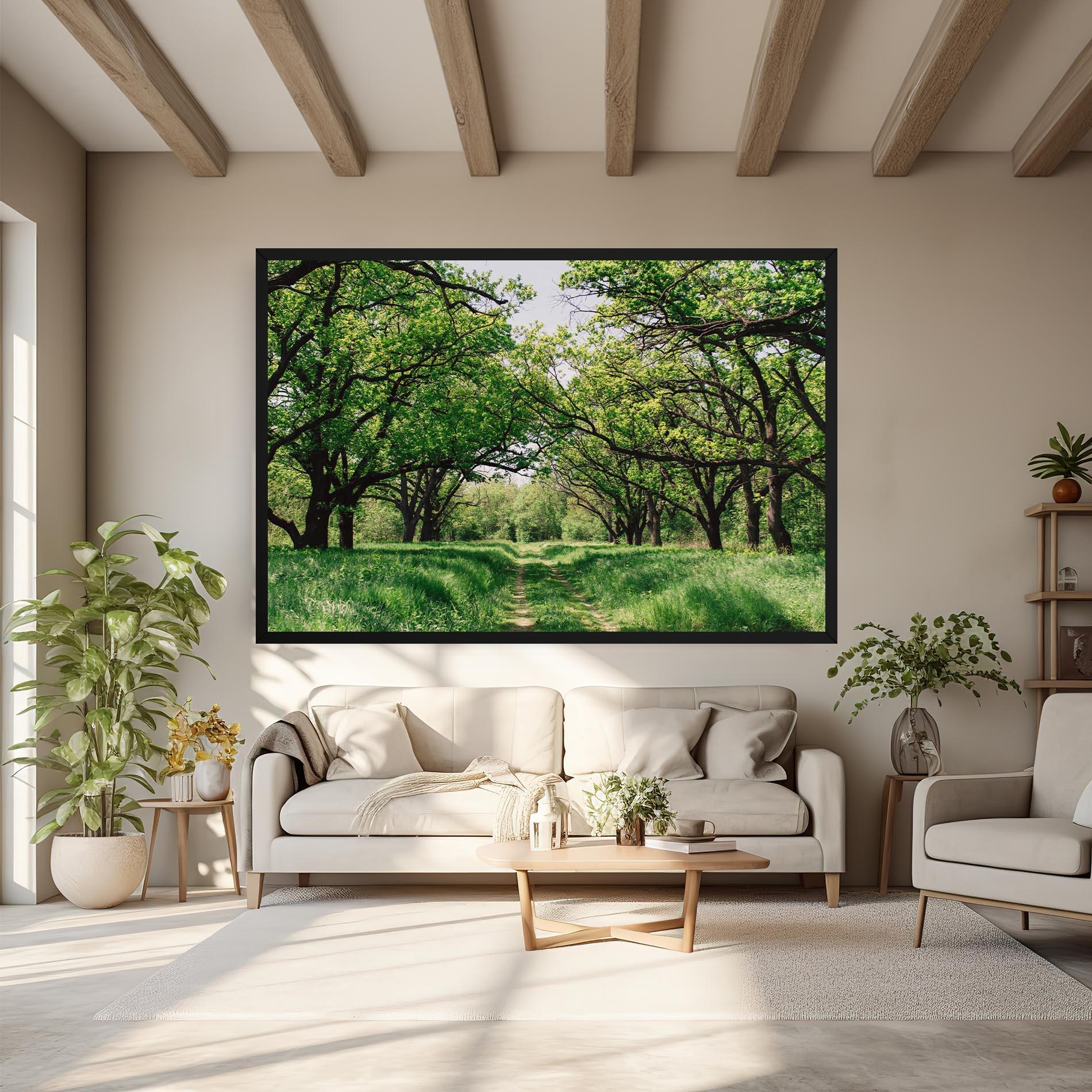 Vászonkép Forest Green Path mockup 6
