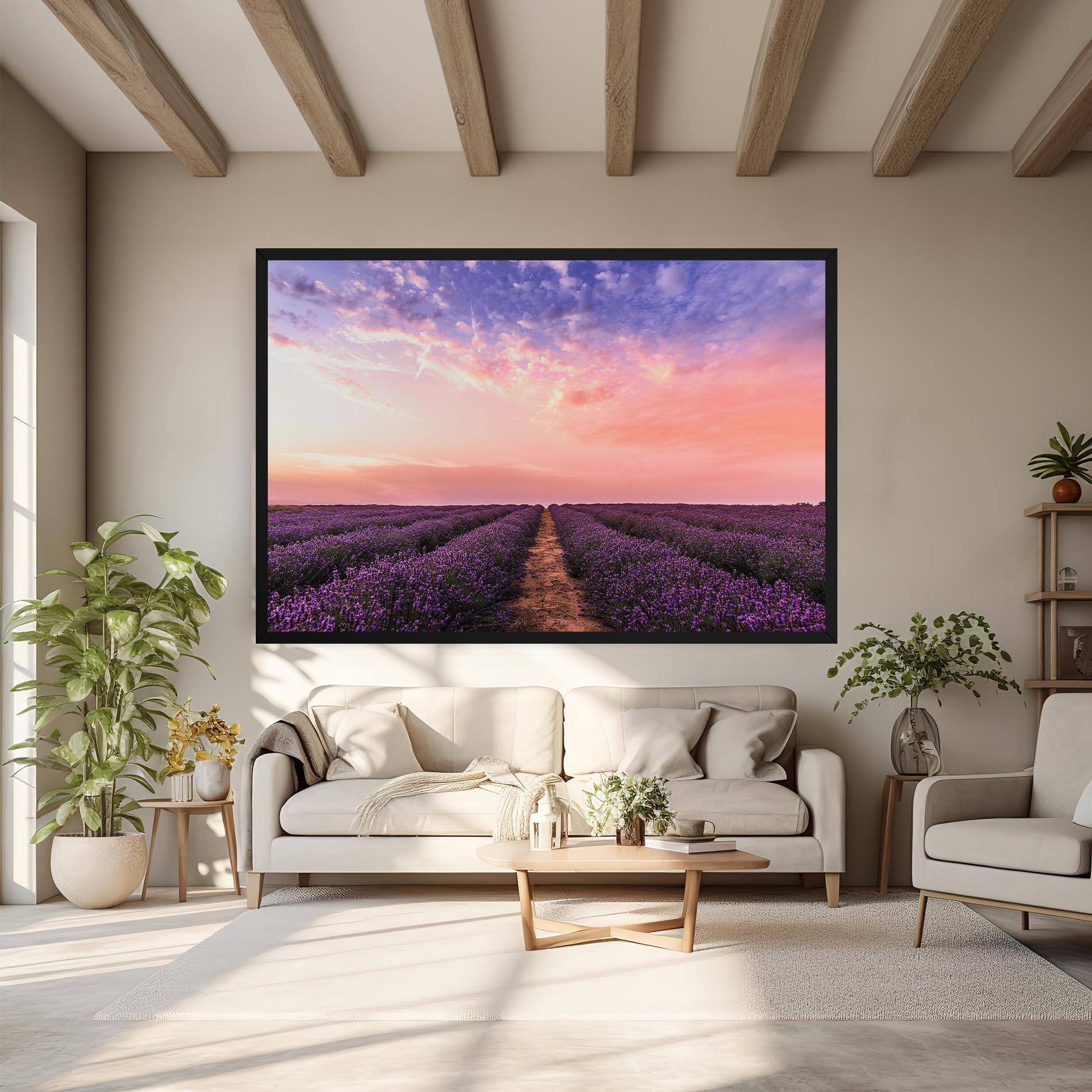 Vászonkép Lavender Field mockup 6