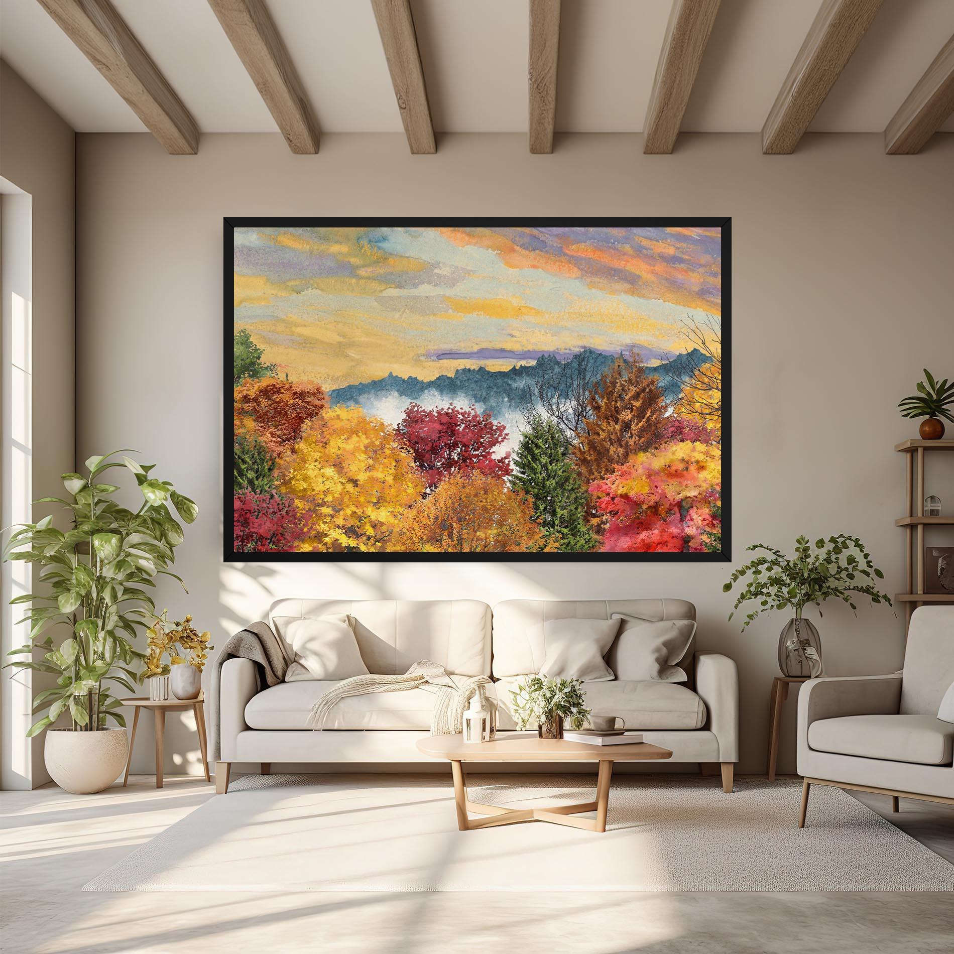 Vászonkép Mix Color Trees mockup 6