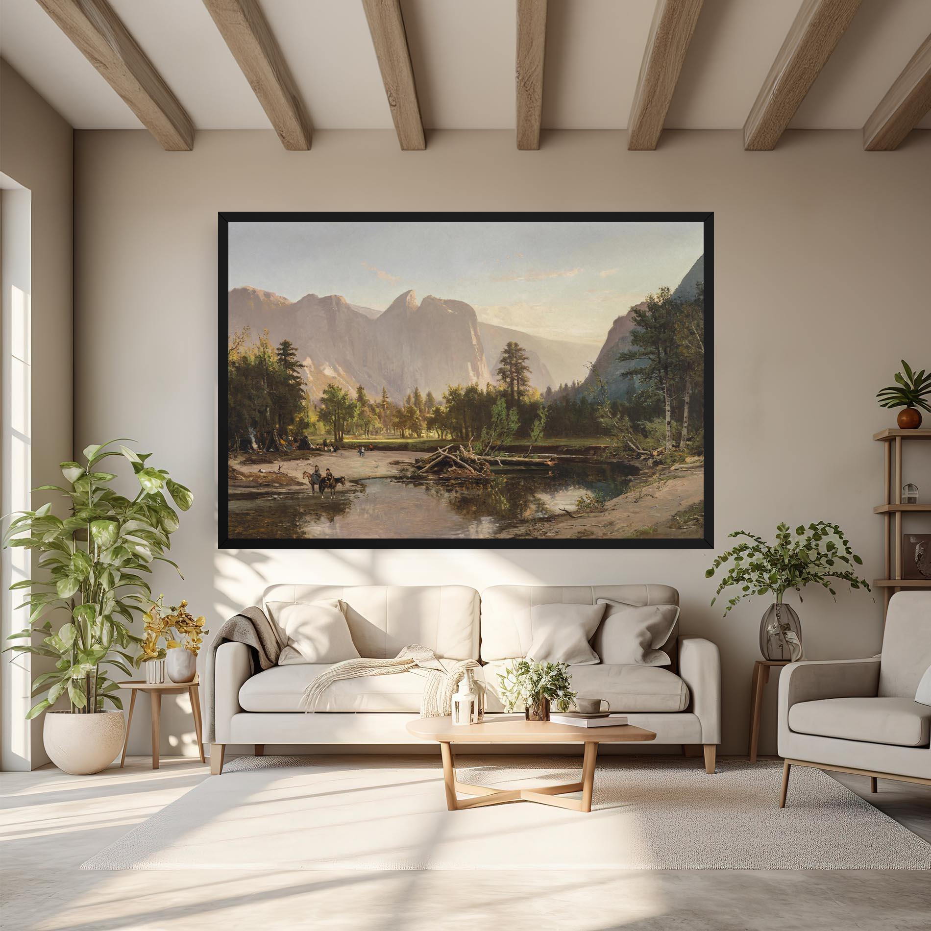 Vászonkép Small Lake Forest mockup 6
