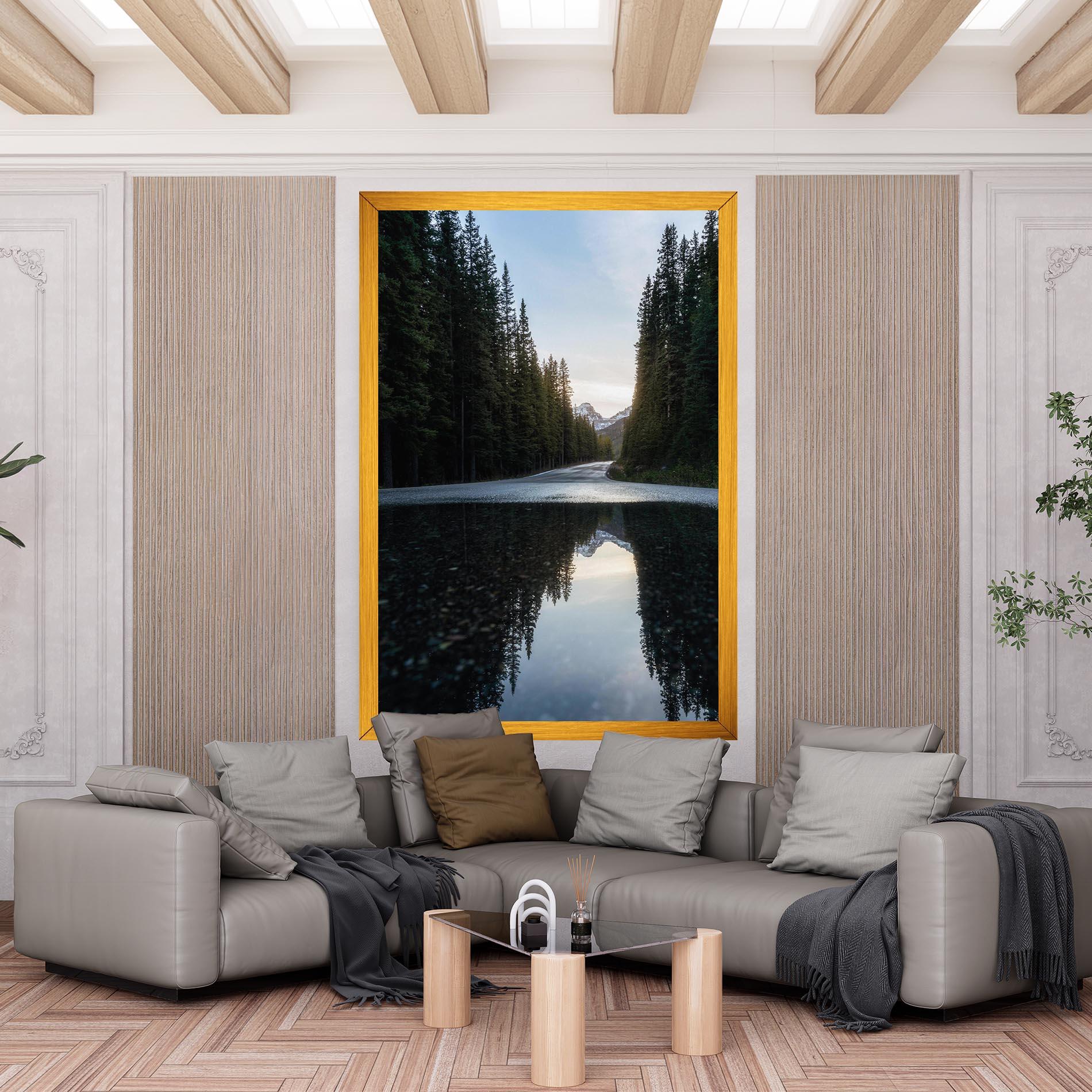 Vászonkép Big Lake Forest mockup 6