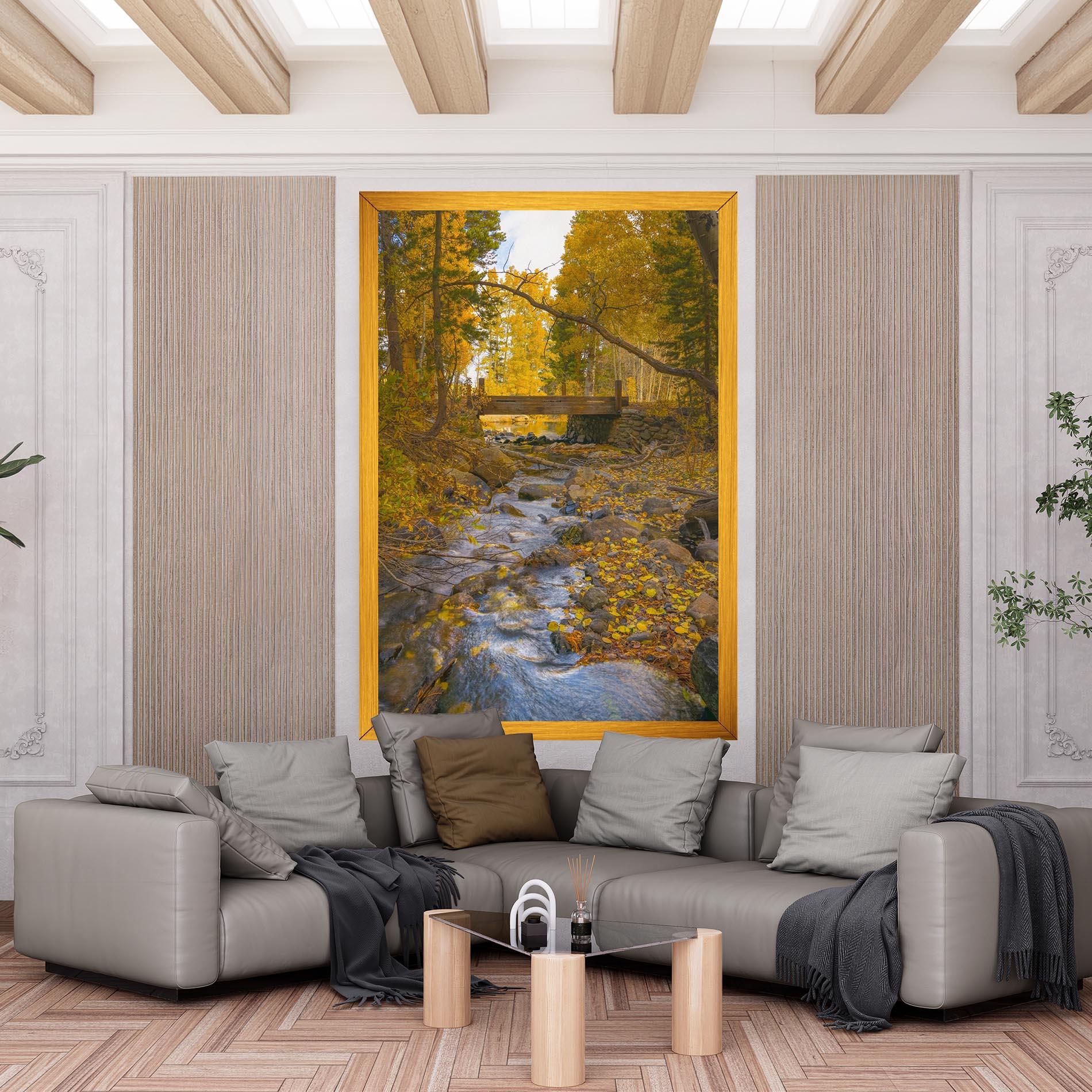 Vászonkép Yellow View Forest mockup 6