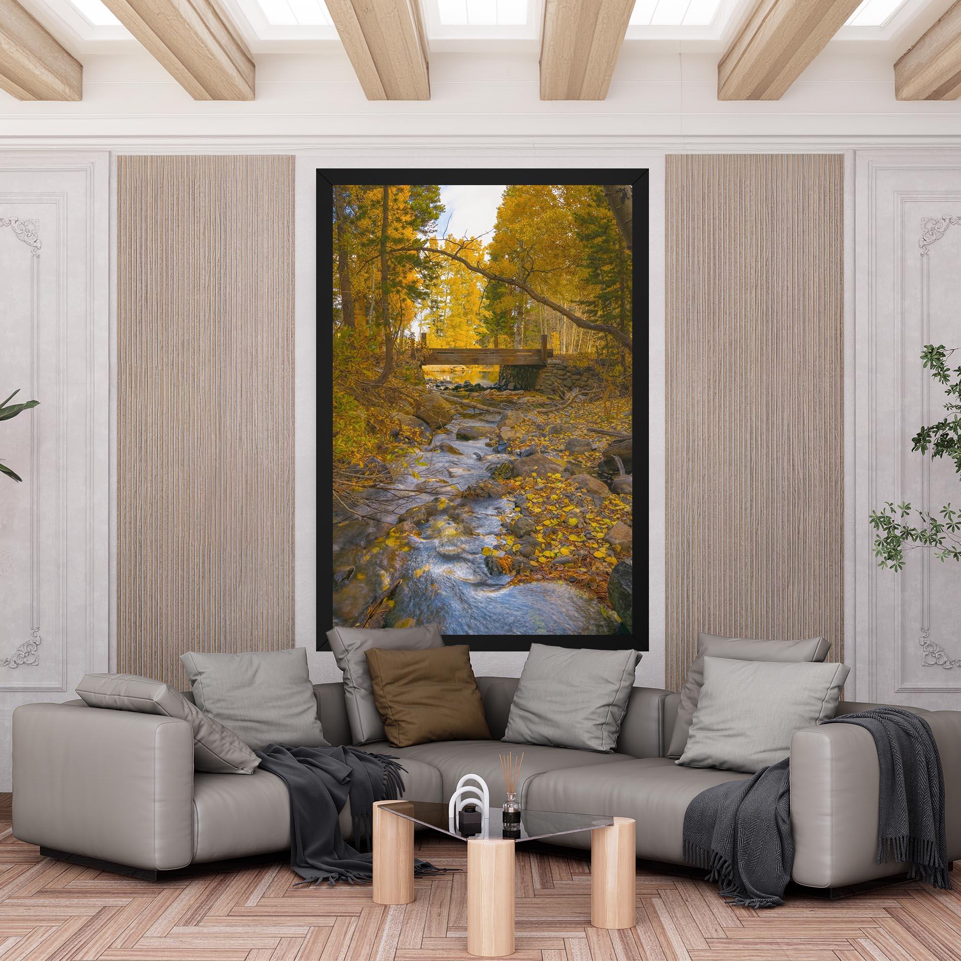 Vászonkép Yellow View Forest mockup 6