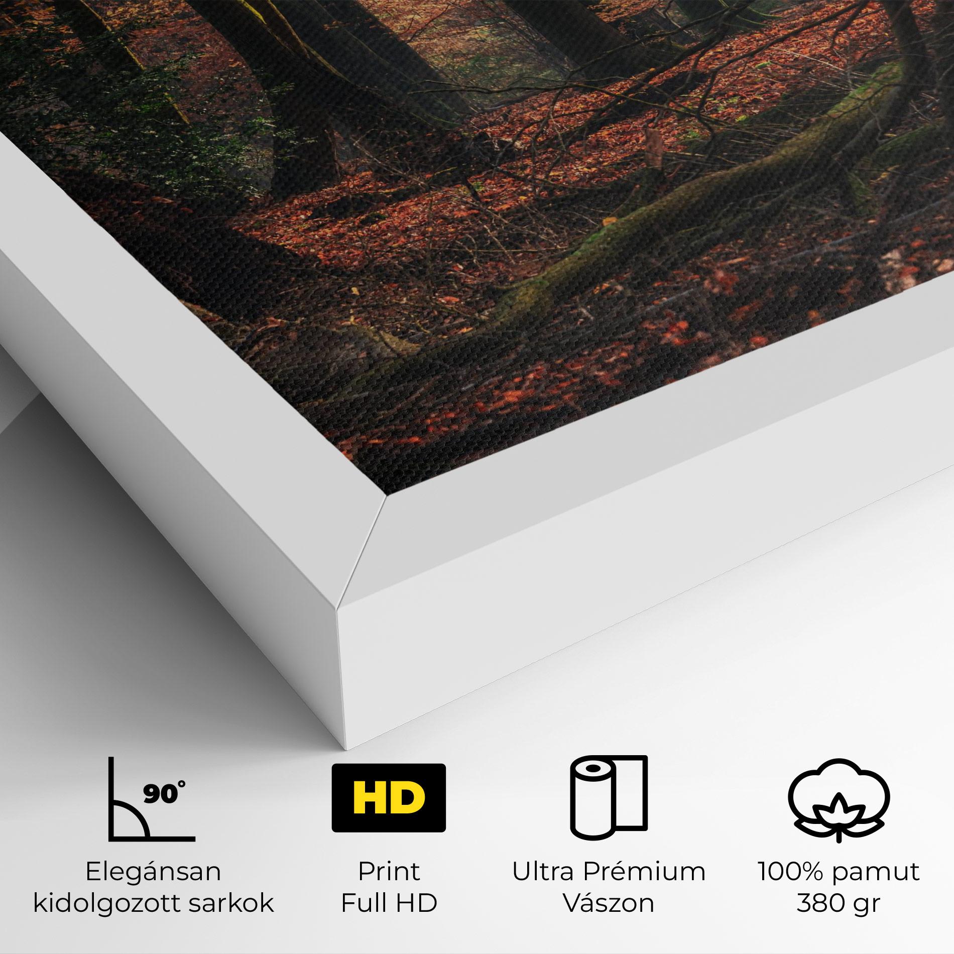 Vászonkép Autumn Forest Trees mockup 4
