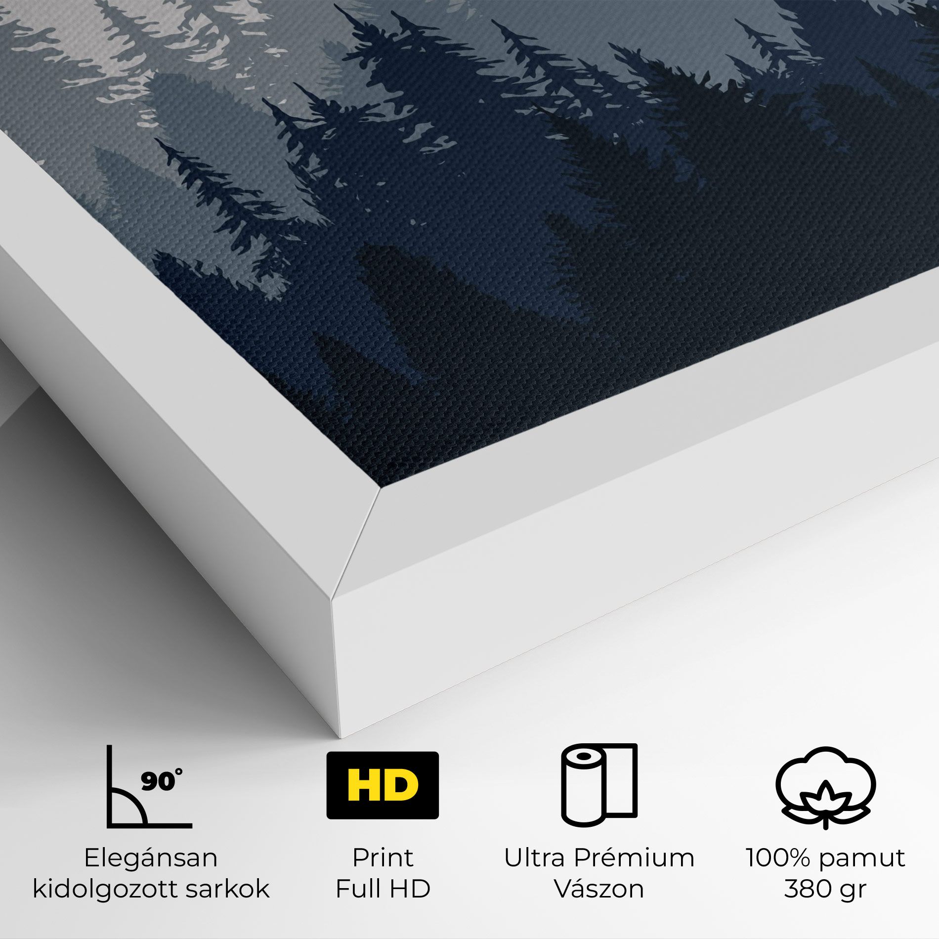 Foggy Blue Forest mockup 4