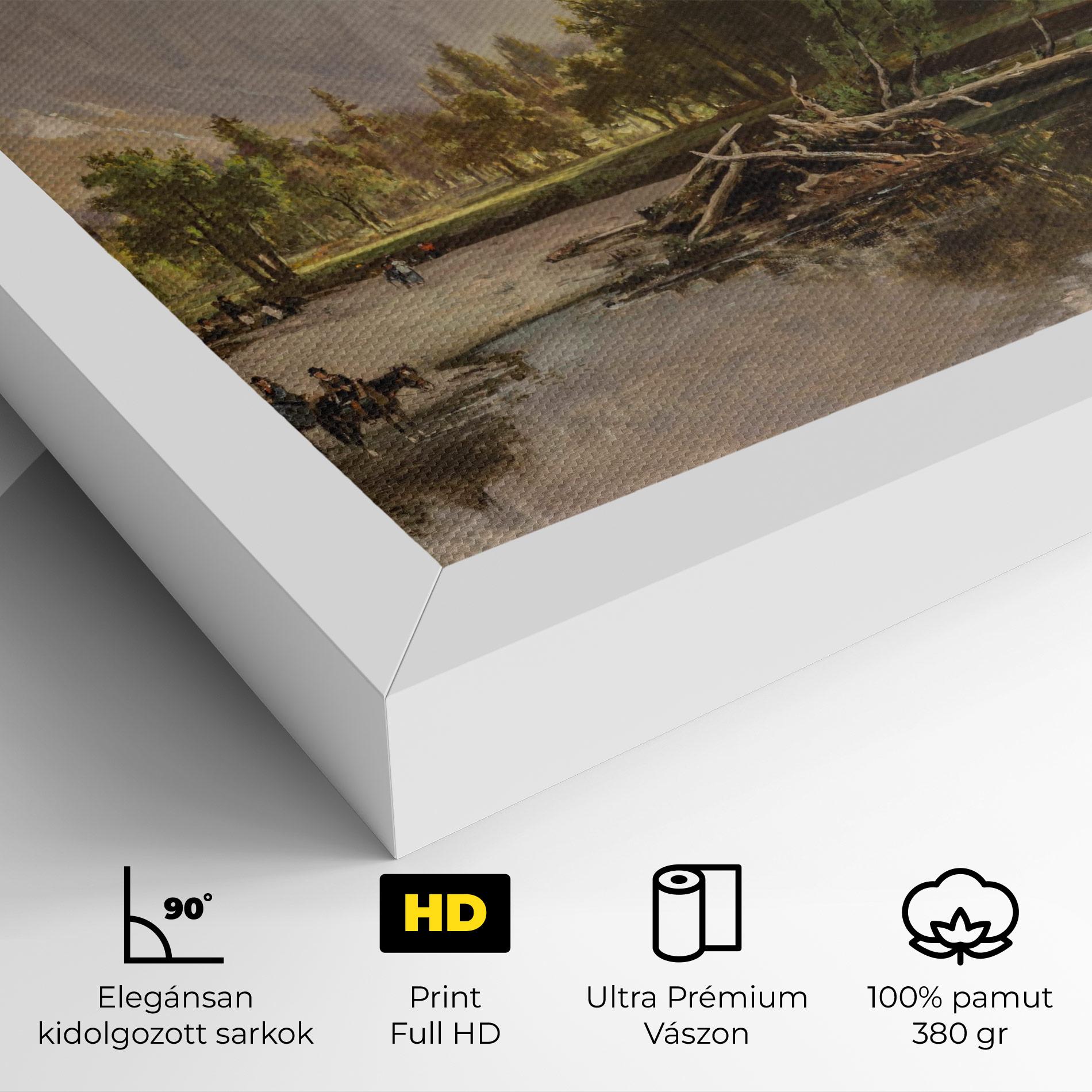Vászonkép Small Lake Forest mockup 4