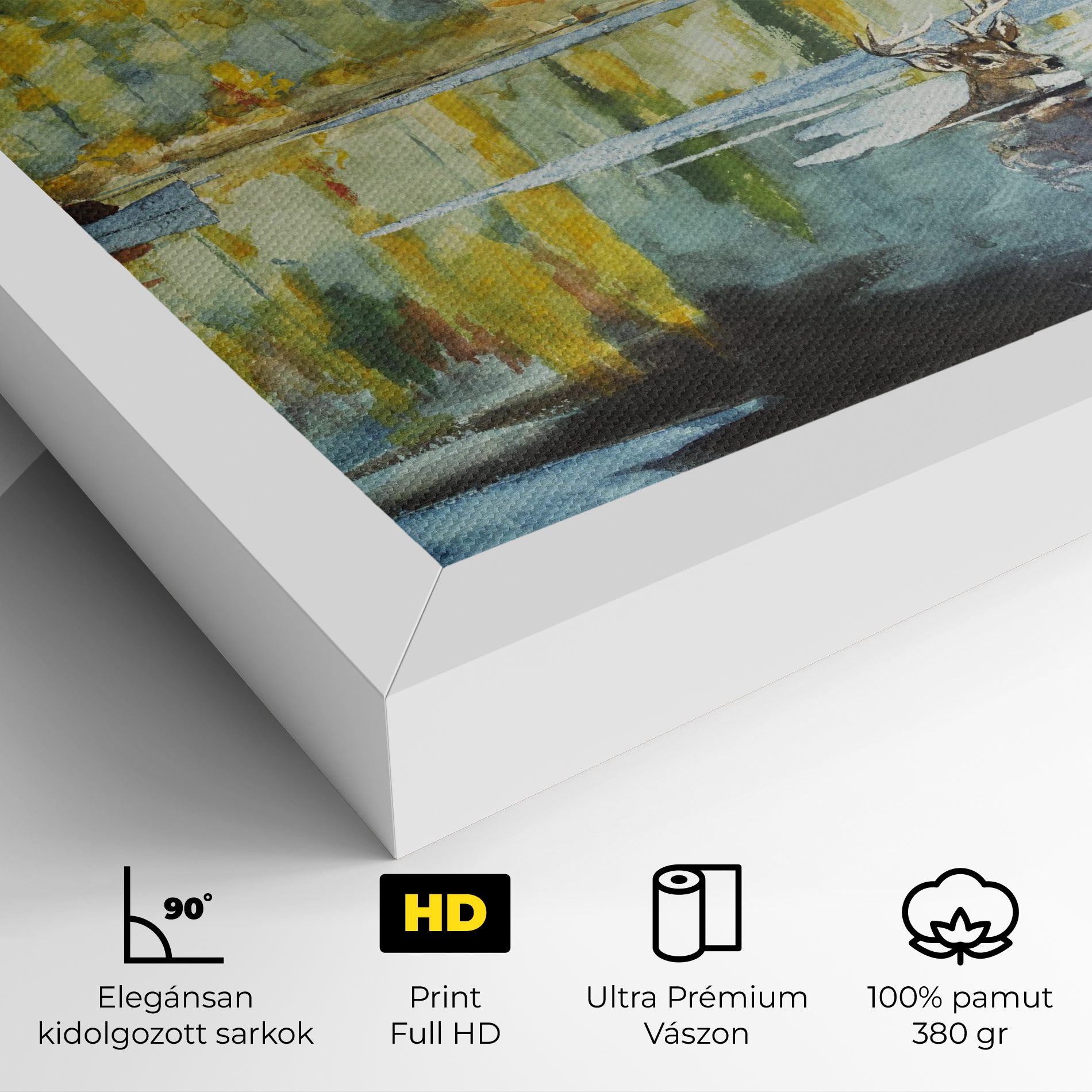 Trees Painting Lake mockup 4