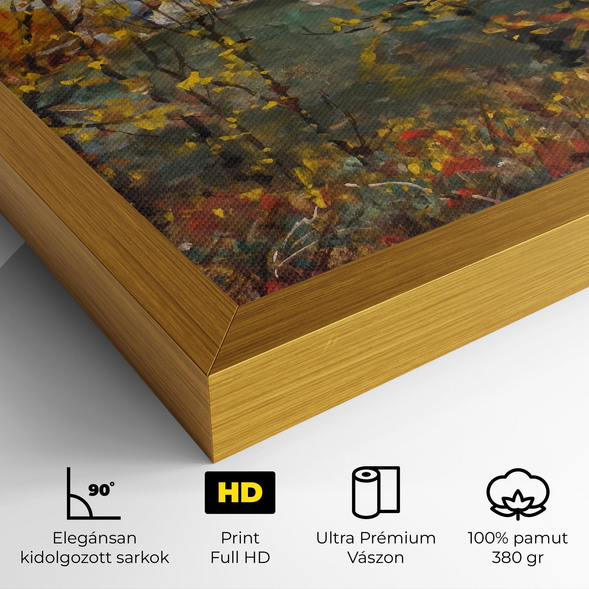 Vászonkép Autumn Painting Tree mockup 4