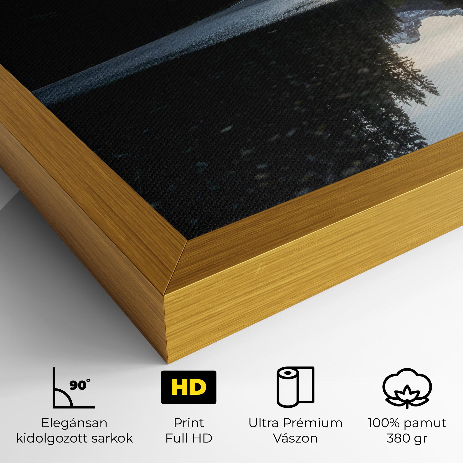 Vászonkép Big Lake Forest mockup 4