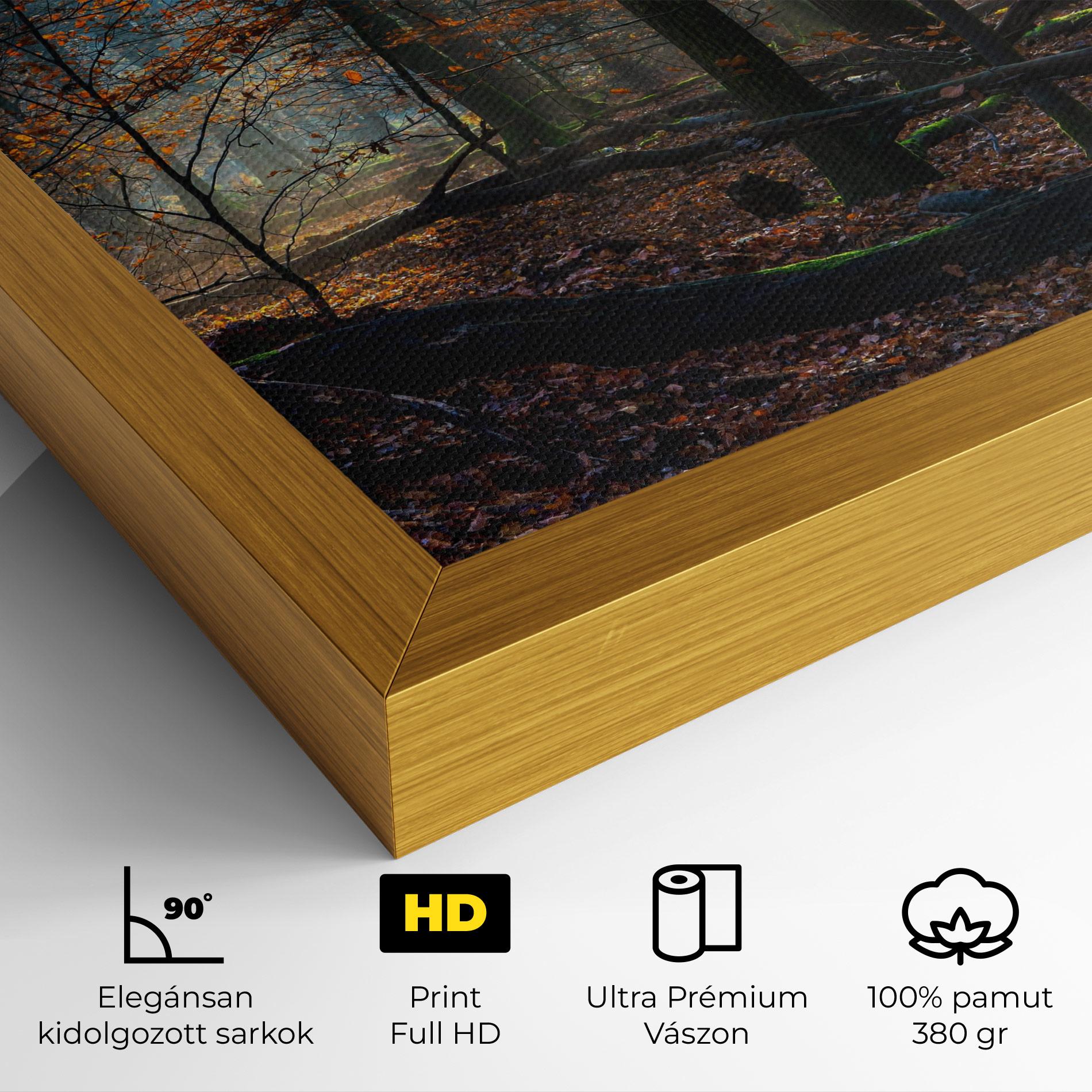 Vászonkép Forest Autumn Day mockup 4