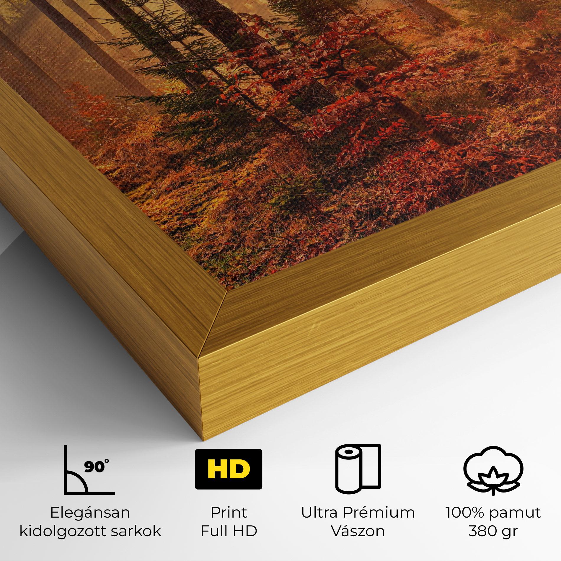 Vászonkép Orange Light Forest mockup 4