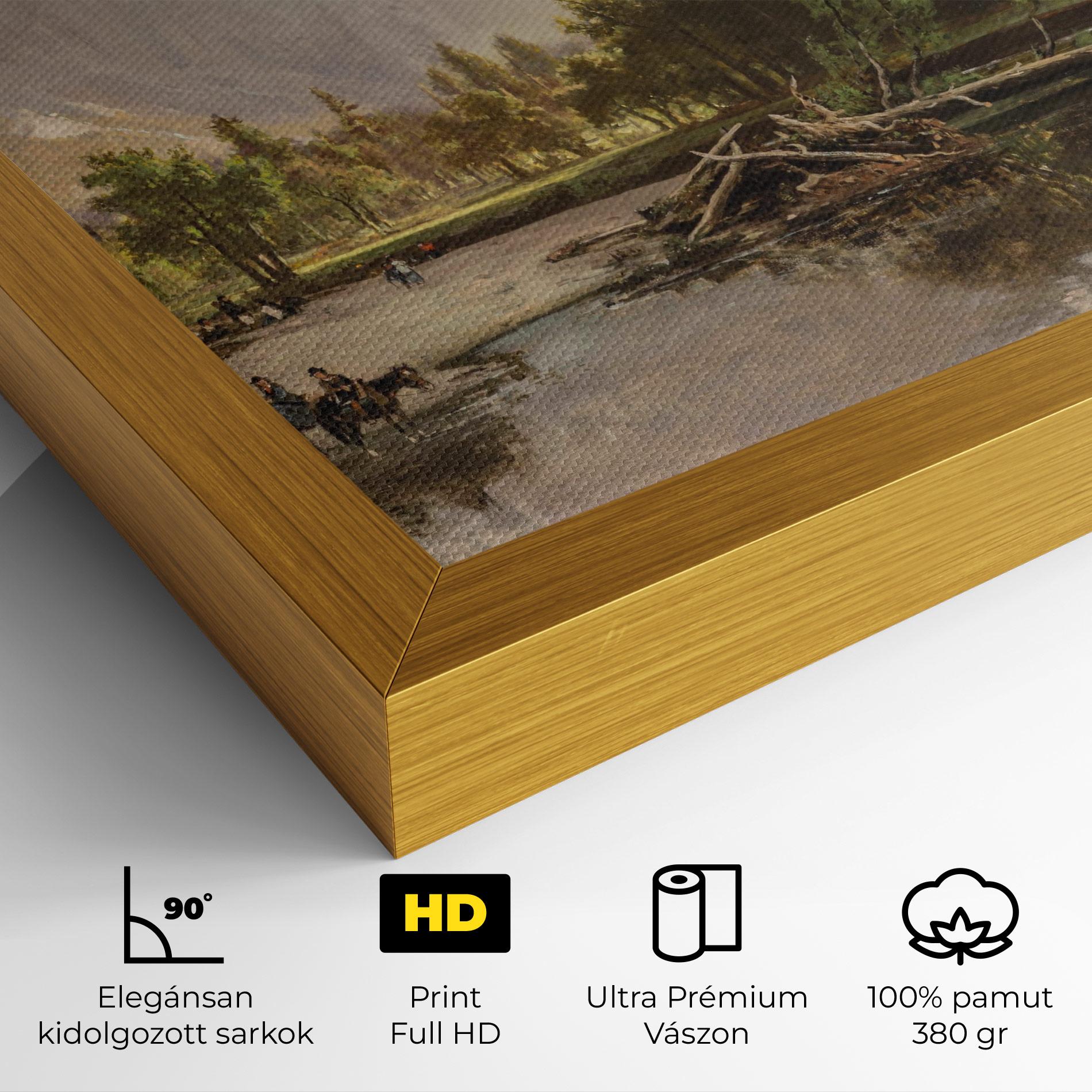 Vászonkép Small Lake Forest mockup 4